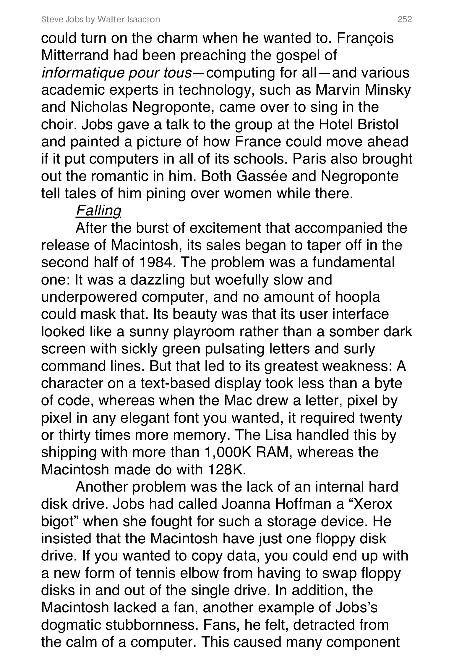 Apple Steve Jobs Biography by Walter Isaacson — page 270
