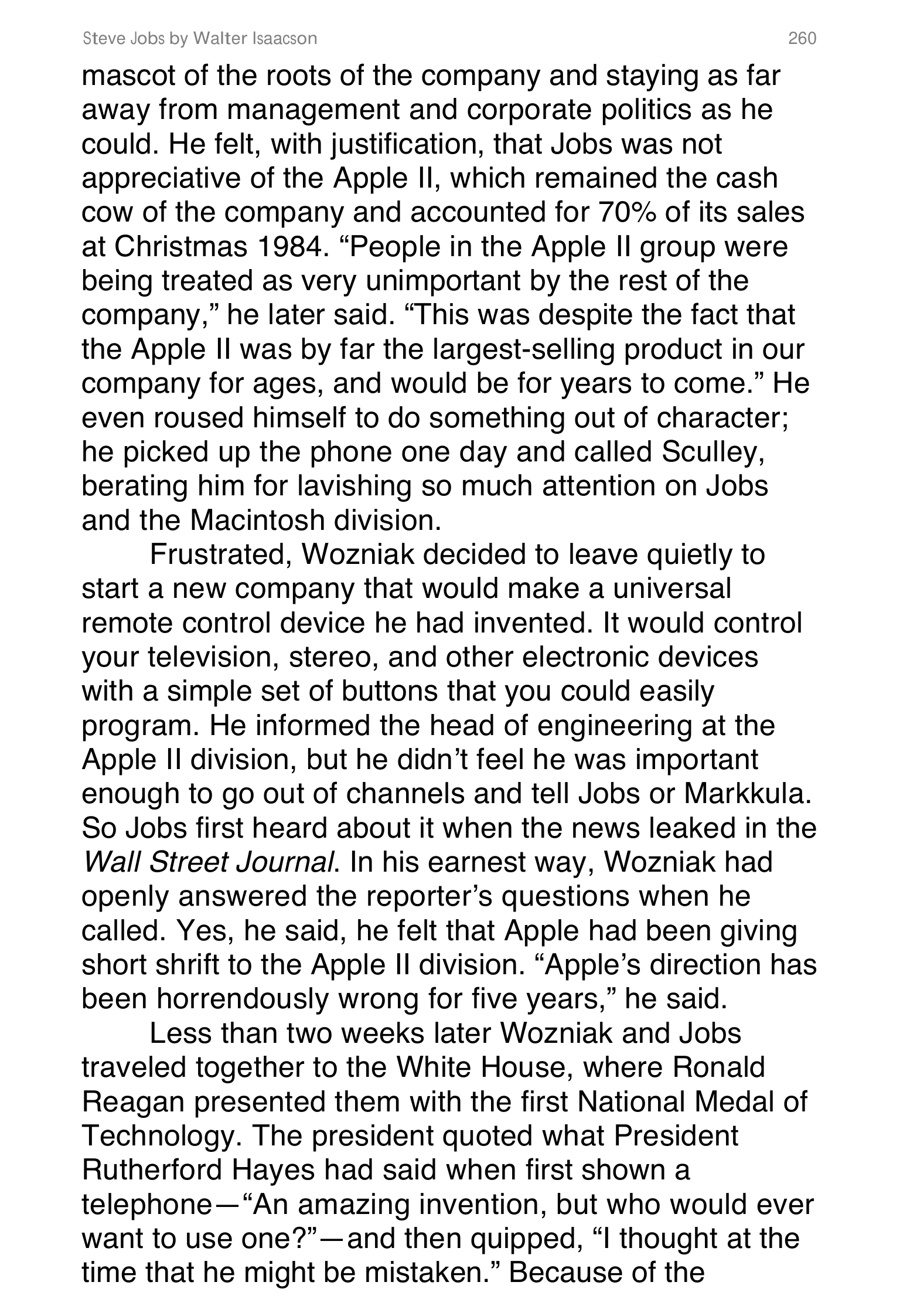 Apple Steve Jobs Biography by Walter Isaacson — page 278