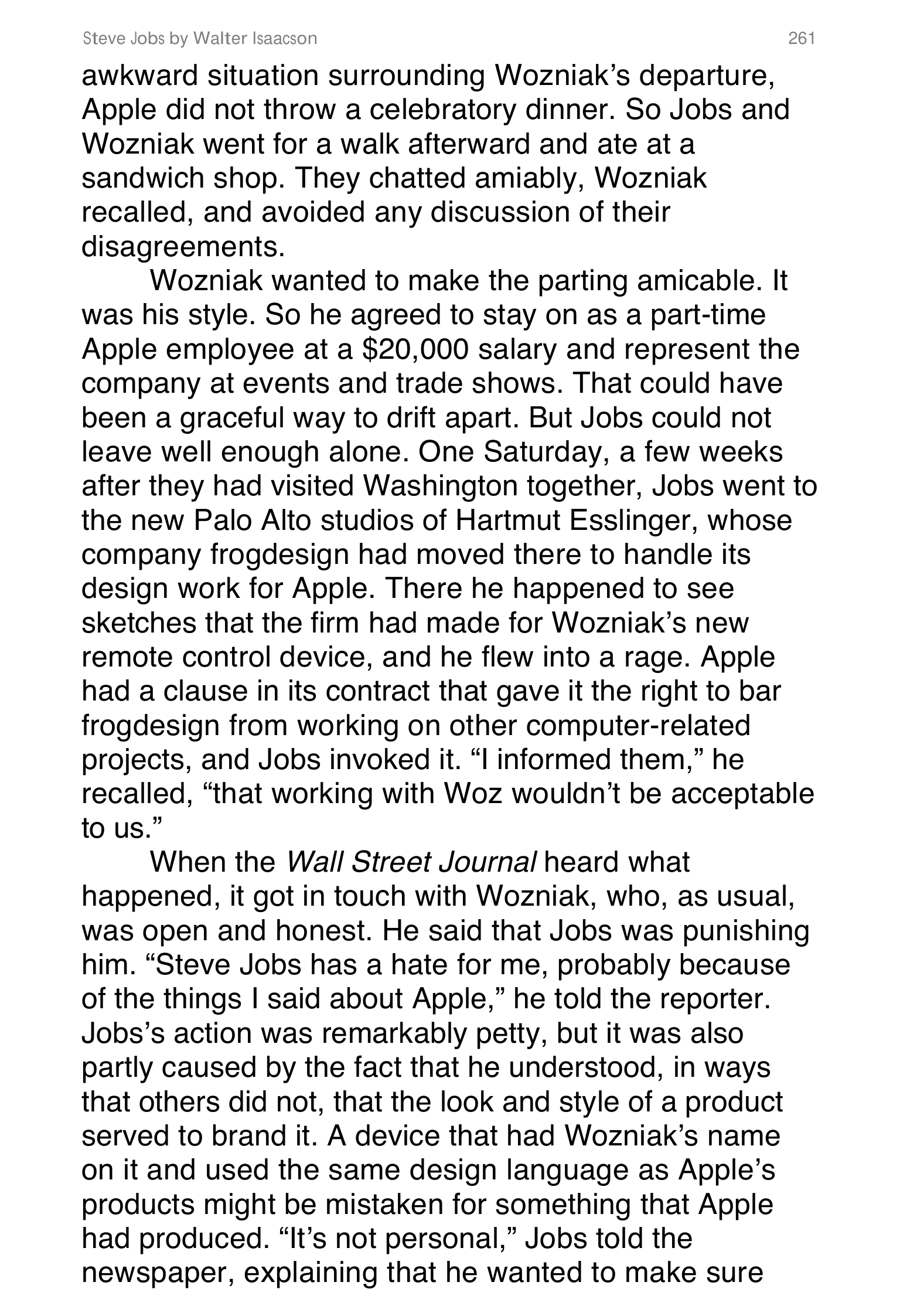 Apple Steve Jobs Biography by Walter Isaacson — page 279