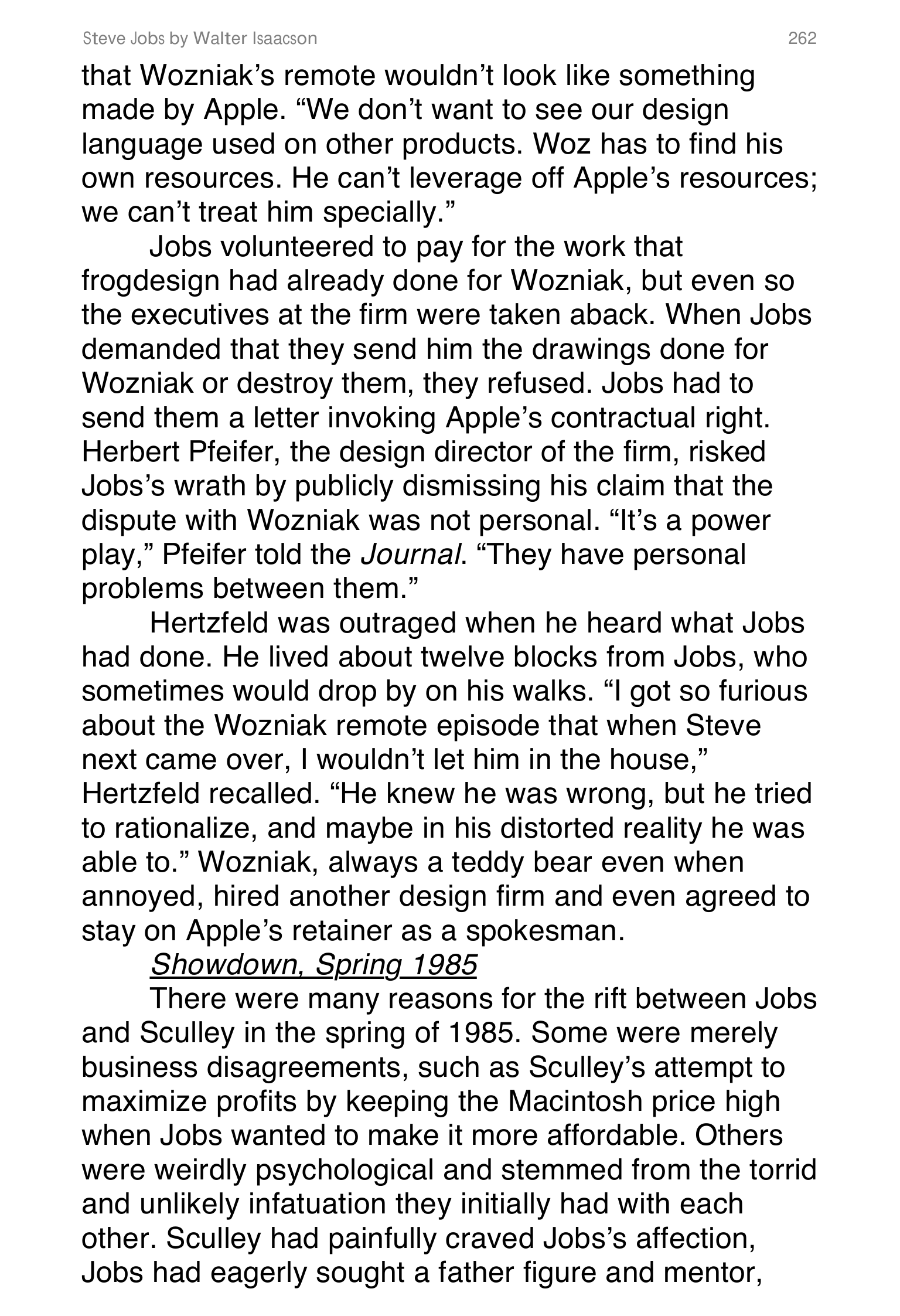 Apple Steve Jobs Biography by Walter Isaacson — page 280