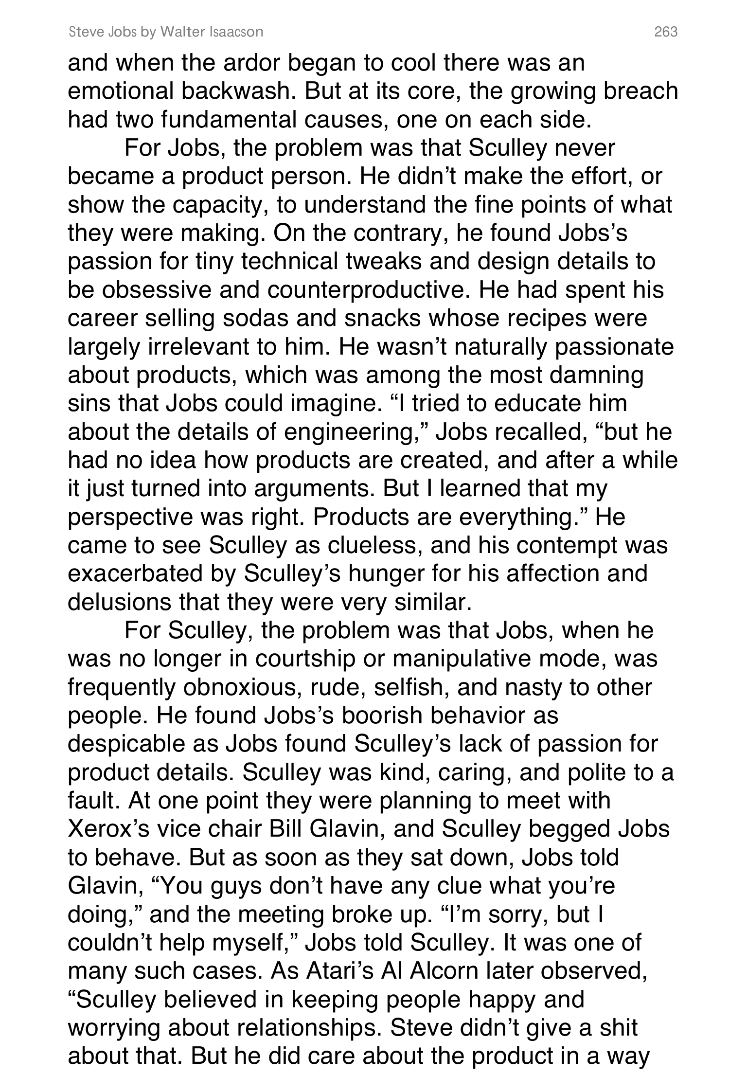 Apple Steve Jobs Biography by Walter Isaacson — page 281
