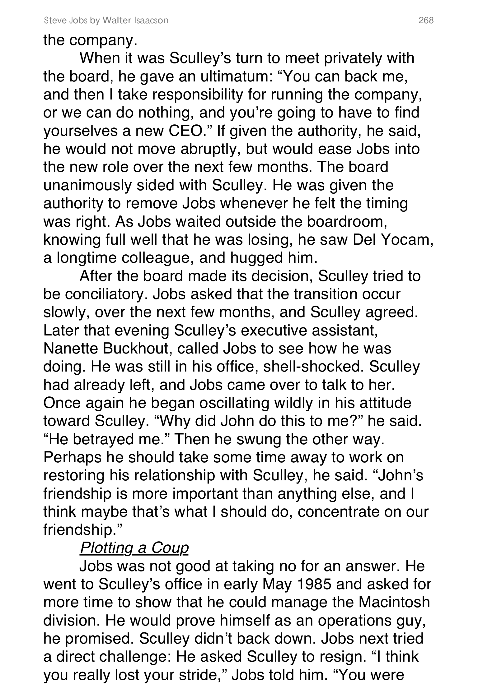Apple Steve Jobs Biography by Walter Isaacson — page 286