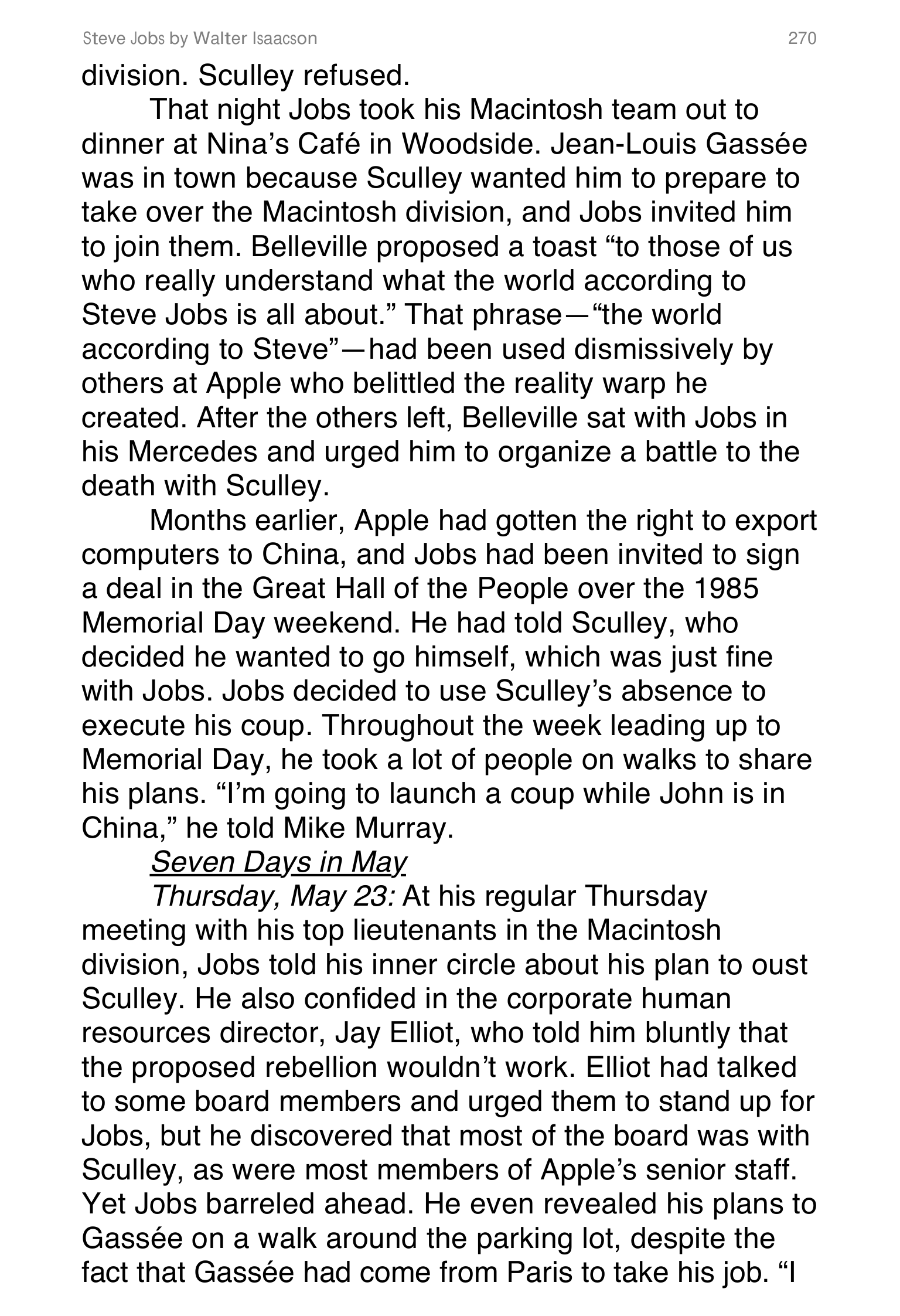 Apple Steve Jobs Biography by Walter Isaacson — page 288