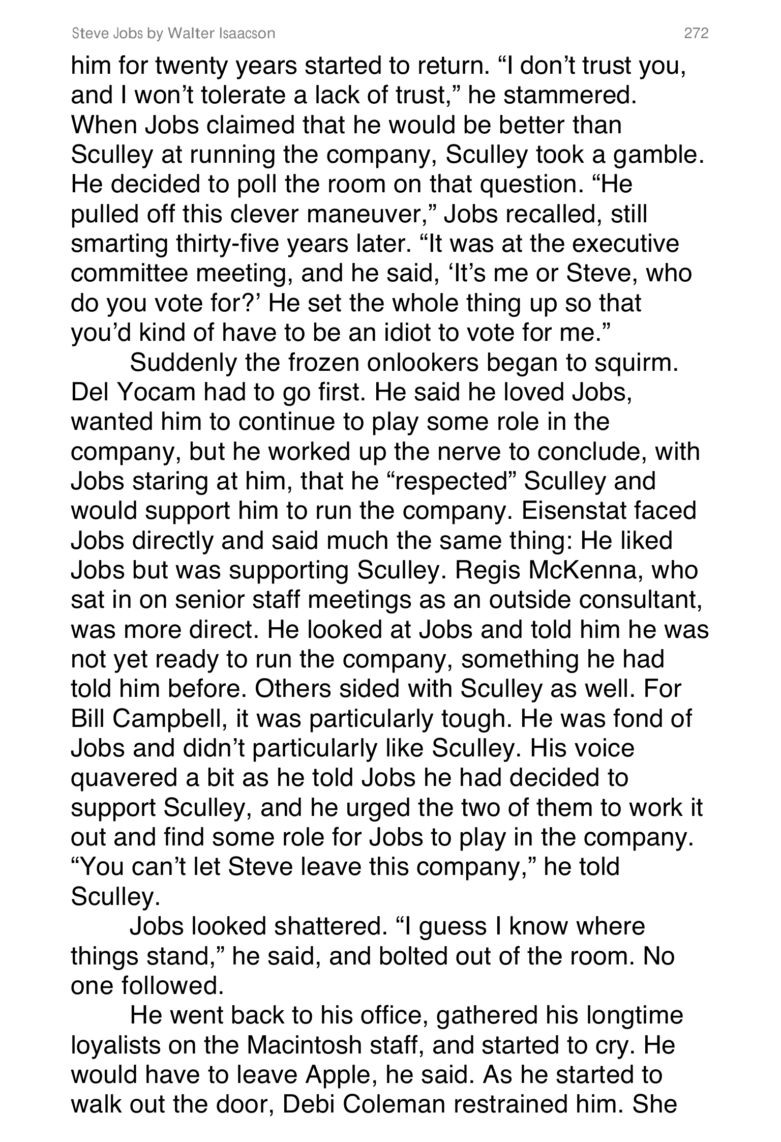 Apple Steve Jobs Biography by Walter Isaacson — page 290