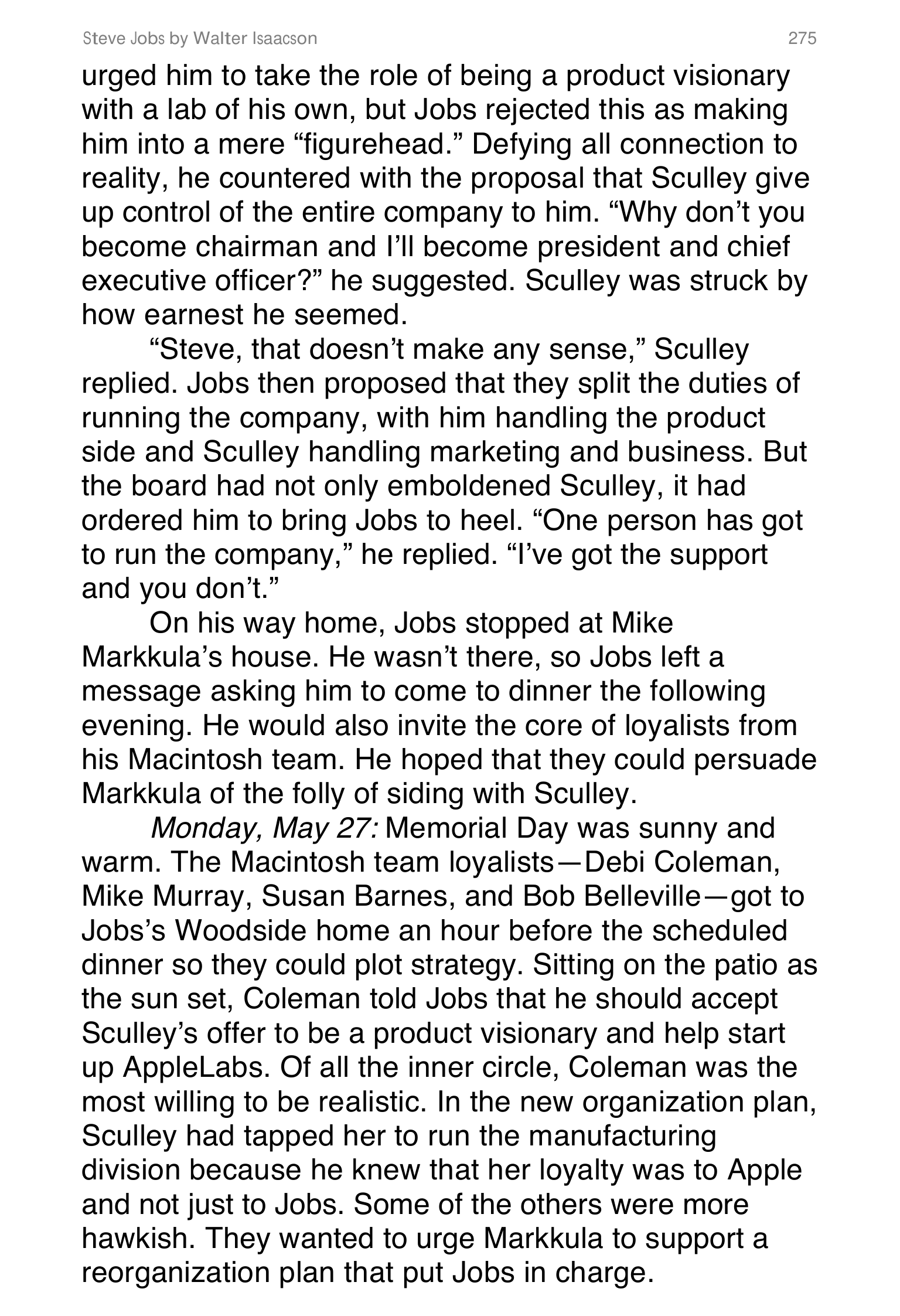 Apple Steve Jobs Biography by Walter Isaacson — page 293