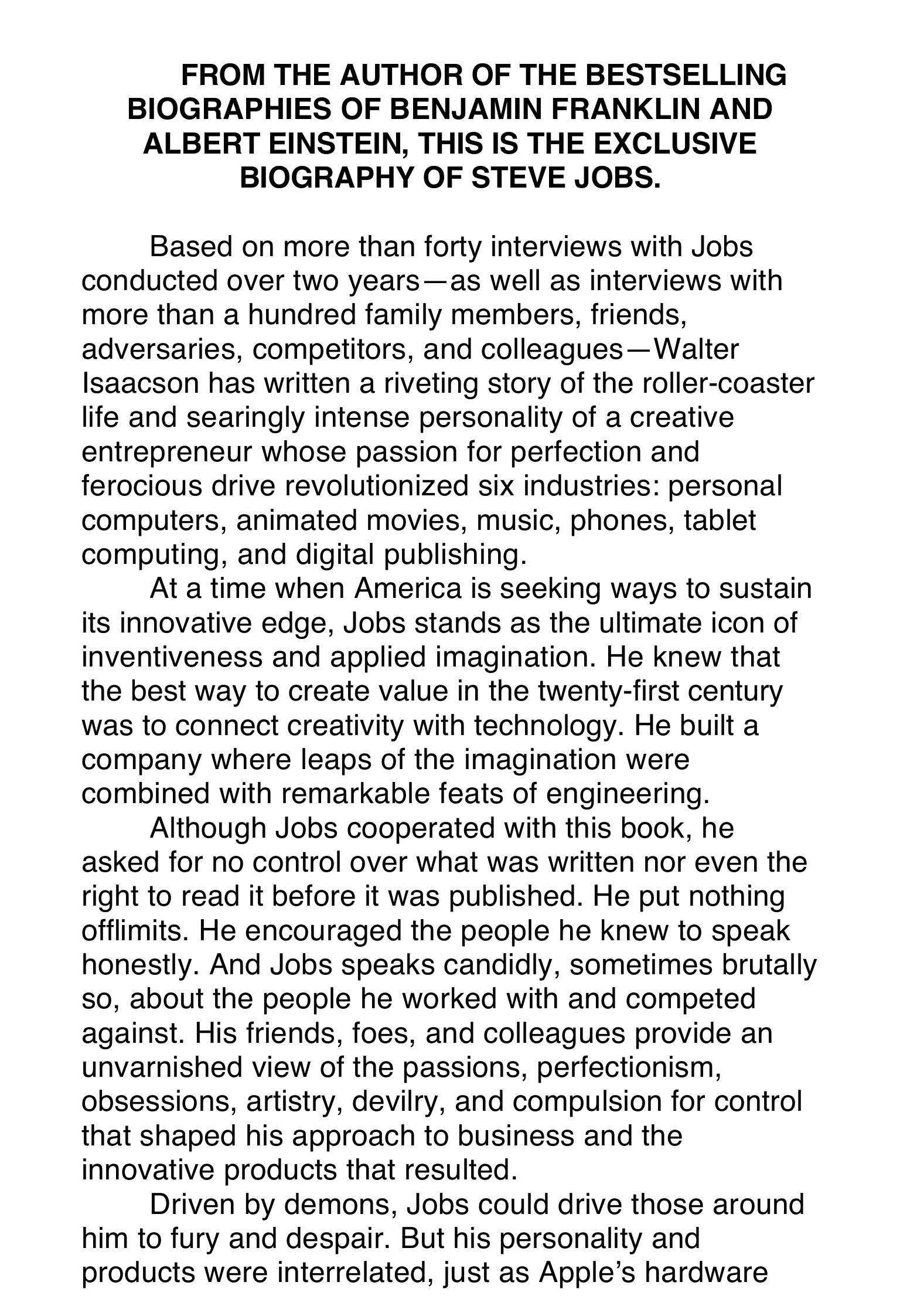Apple Steve Jobs Biography by Walter Isaacson — page 3