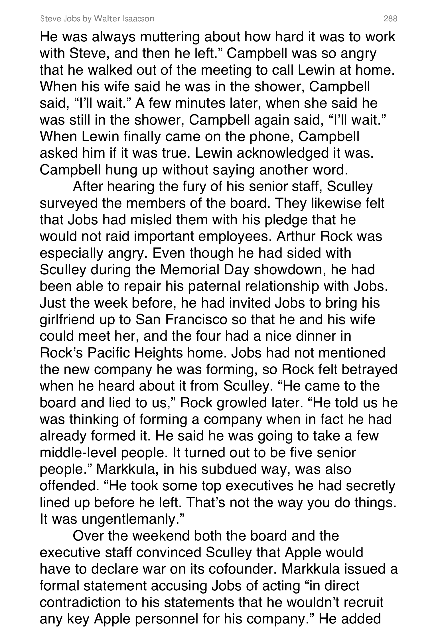 Apple Steve Jobs Biography by Walter Isaacson — page 306