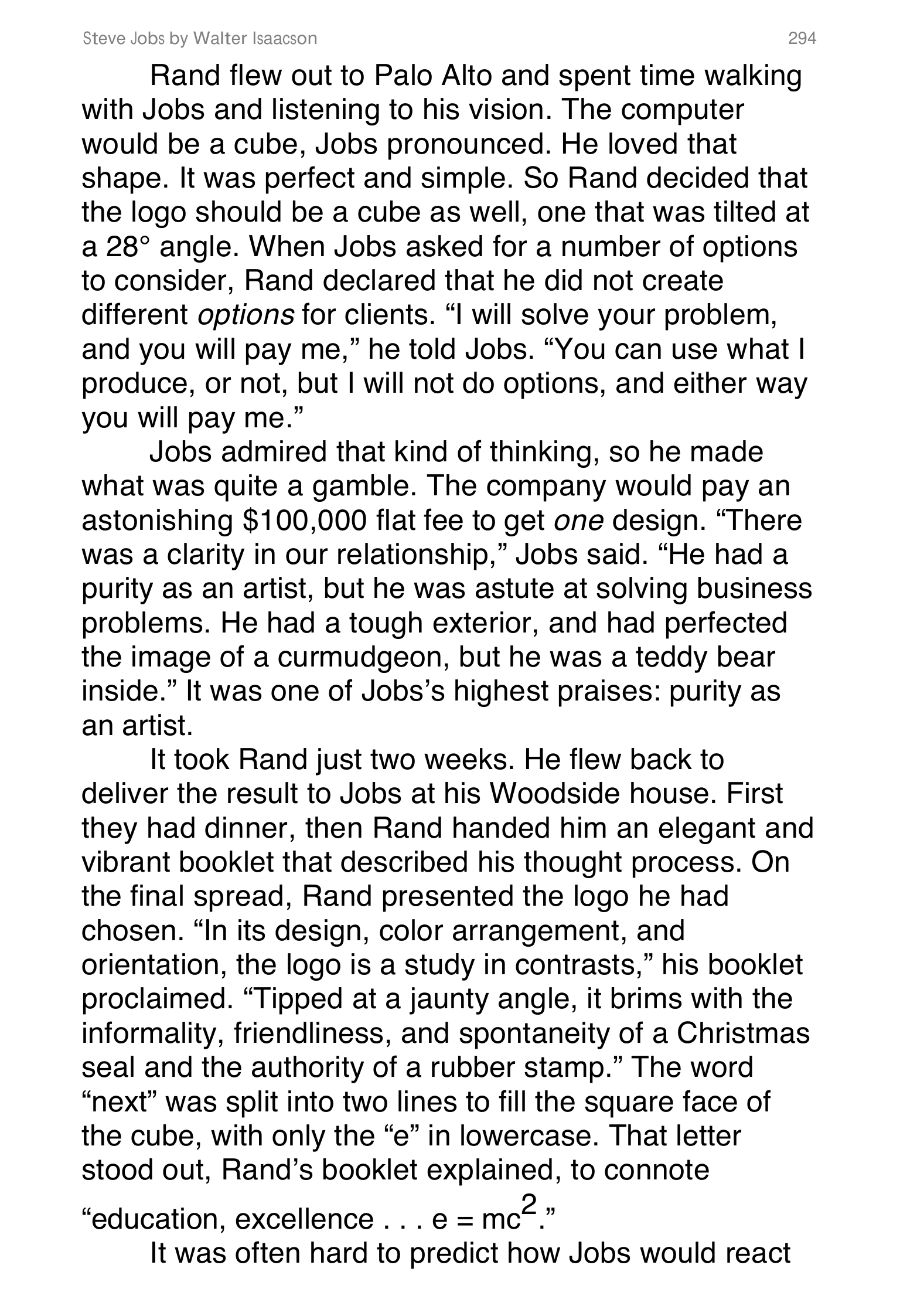 Apple Steve Jobs Biography by Walter Isaacson — page 312