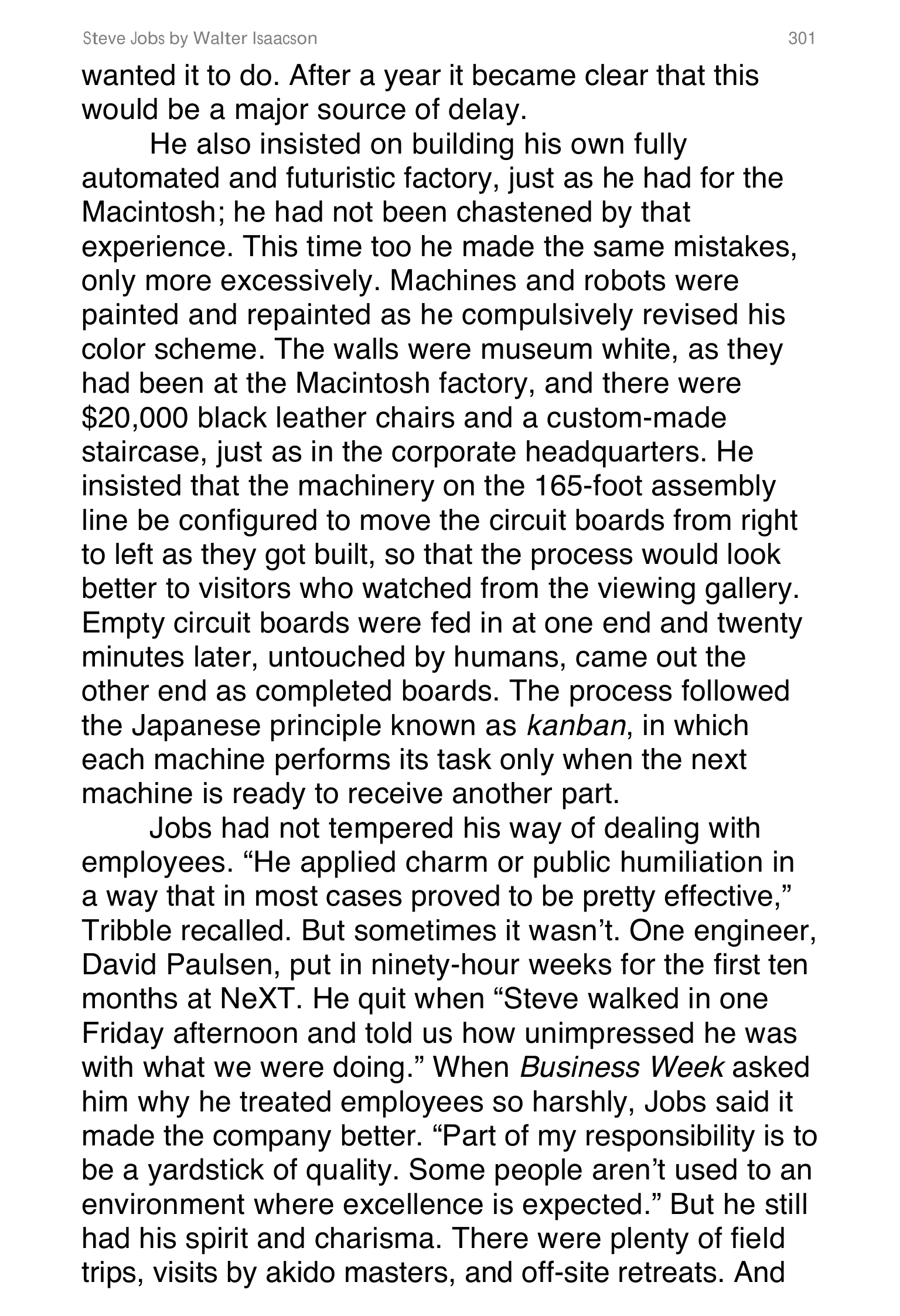 Apple Steve Jobs Biography by Walter Isaacson — page 319