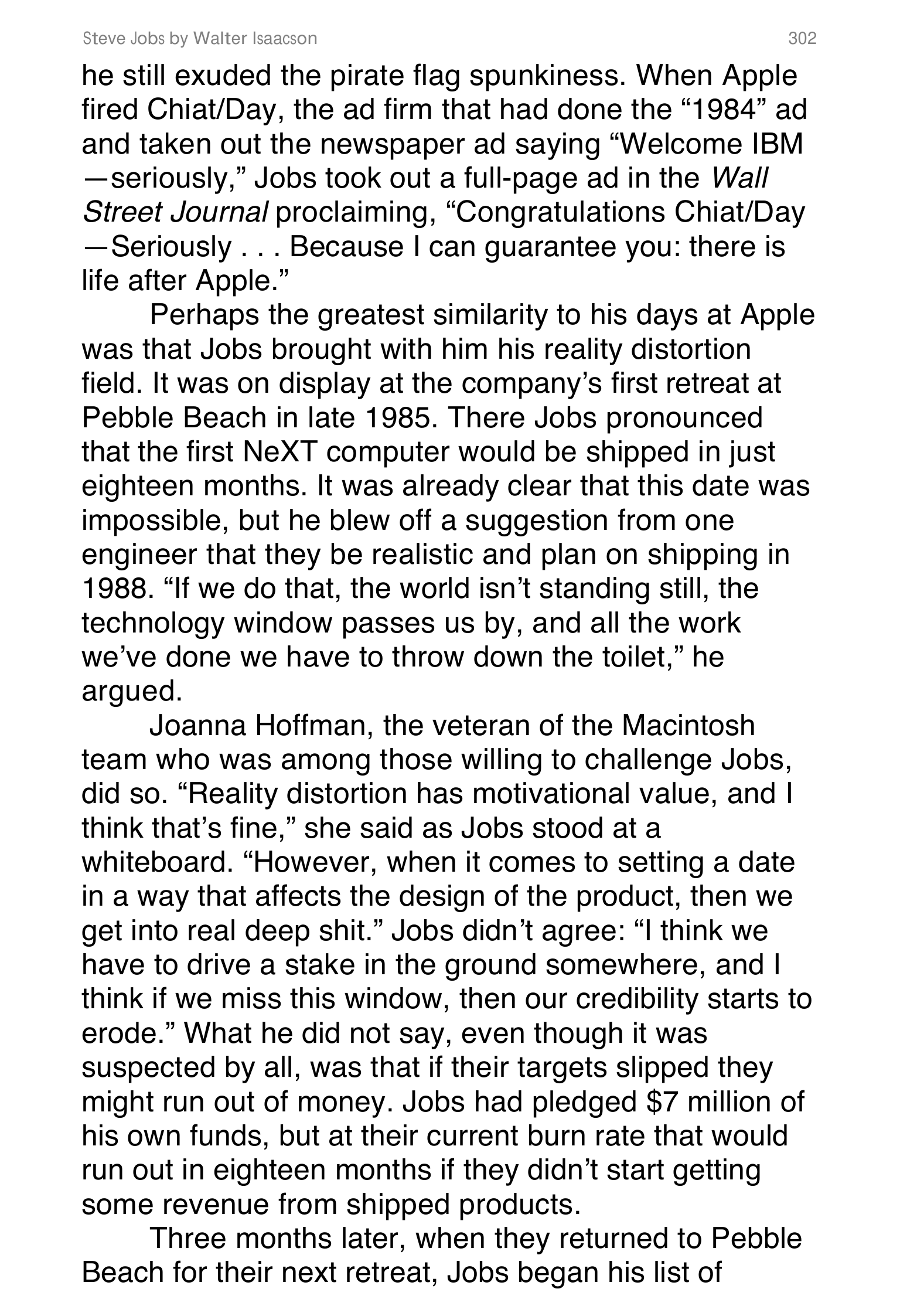 Apple Steve Jobs Biography by Walter Isaacson — page 320