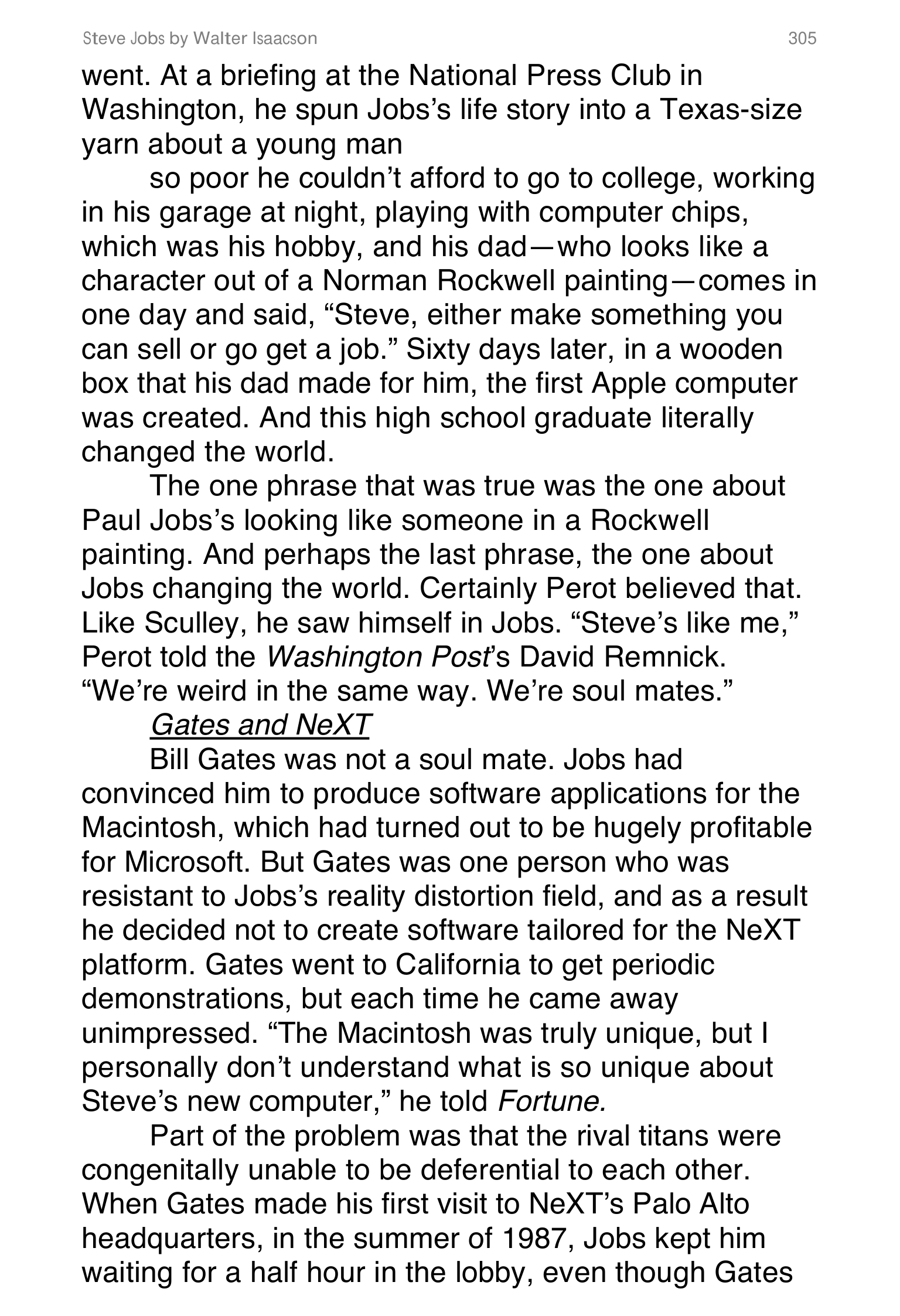 Apple Steve Jobs Biography by Walter Isaacson — page 323