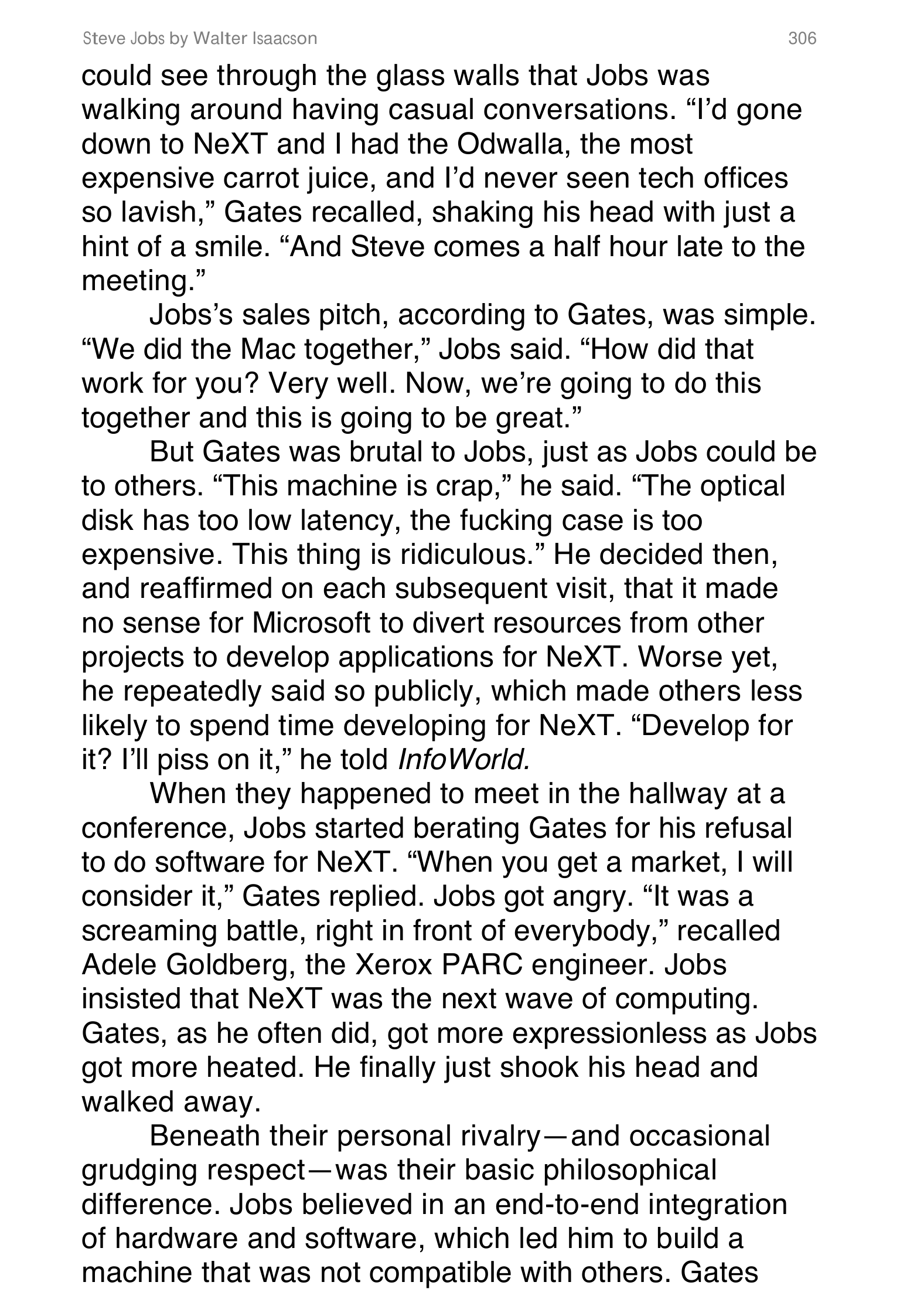 Apple Steve Jobs Biography by Walter Isaacson — page 324