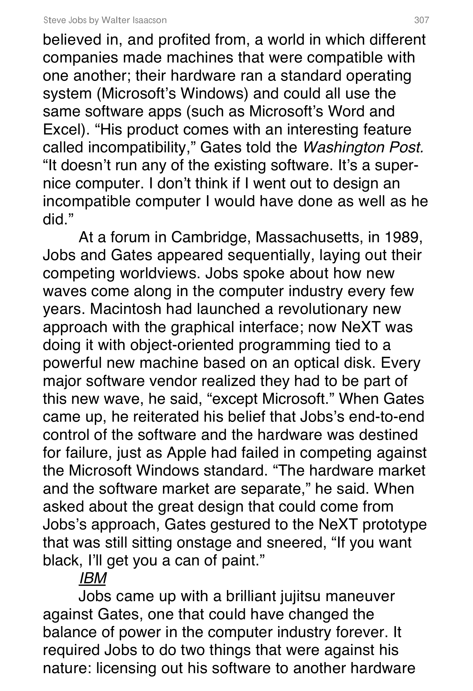 Apple Steve Jobs Biography by Walter Isaacson — page 325