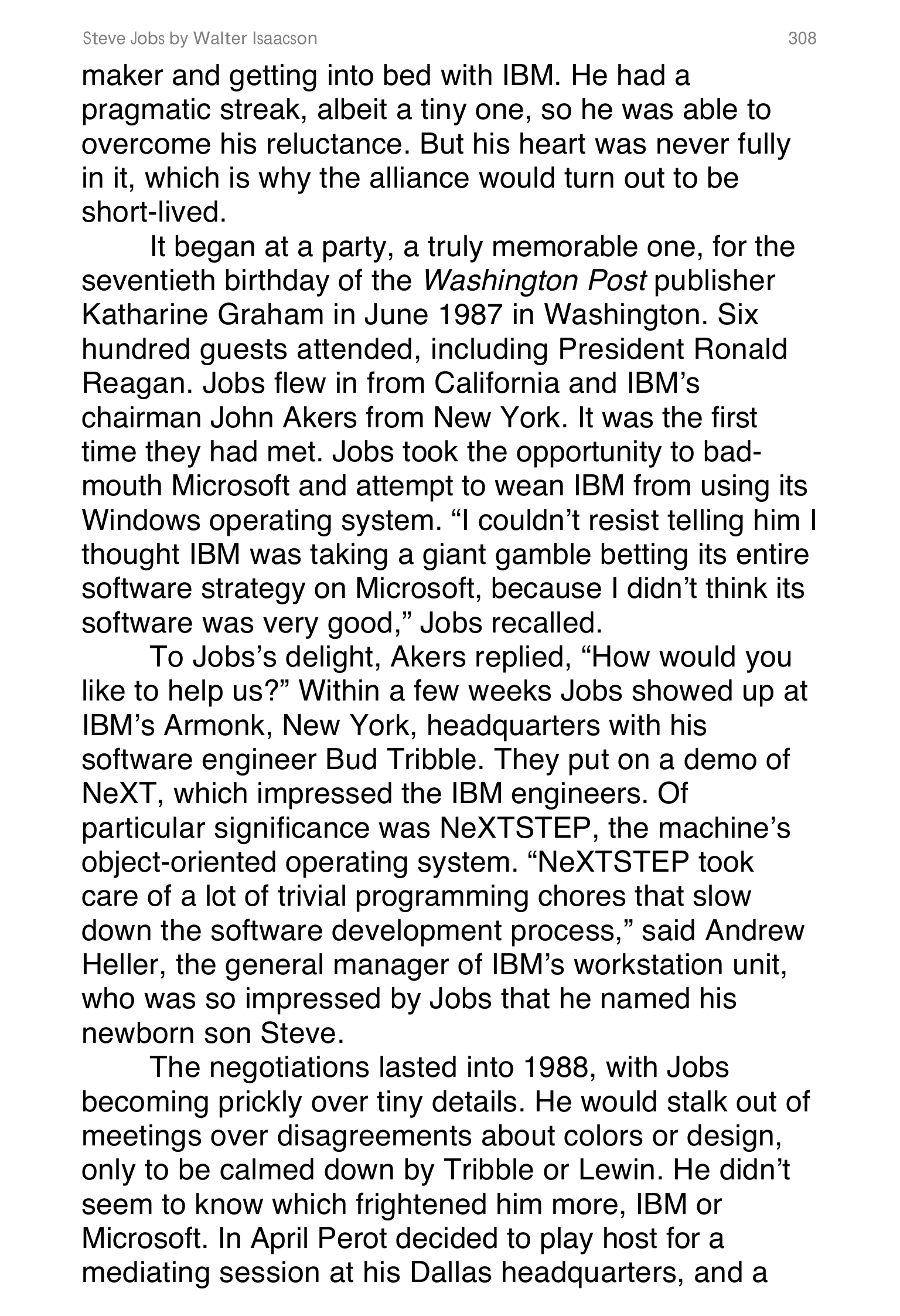 Apple Steve Jobs Biography by Walter Isaacson — page 326