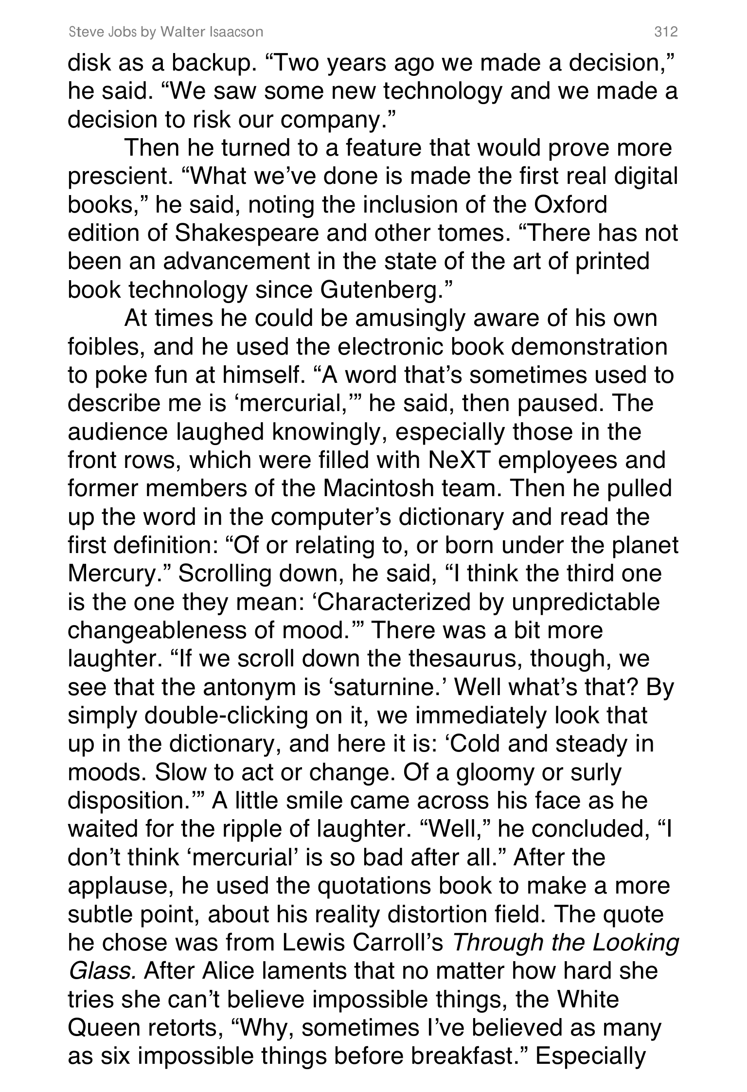 Apple Steve Jobs Biography by Walter Isaacson — page 330