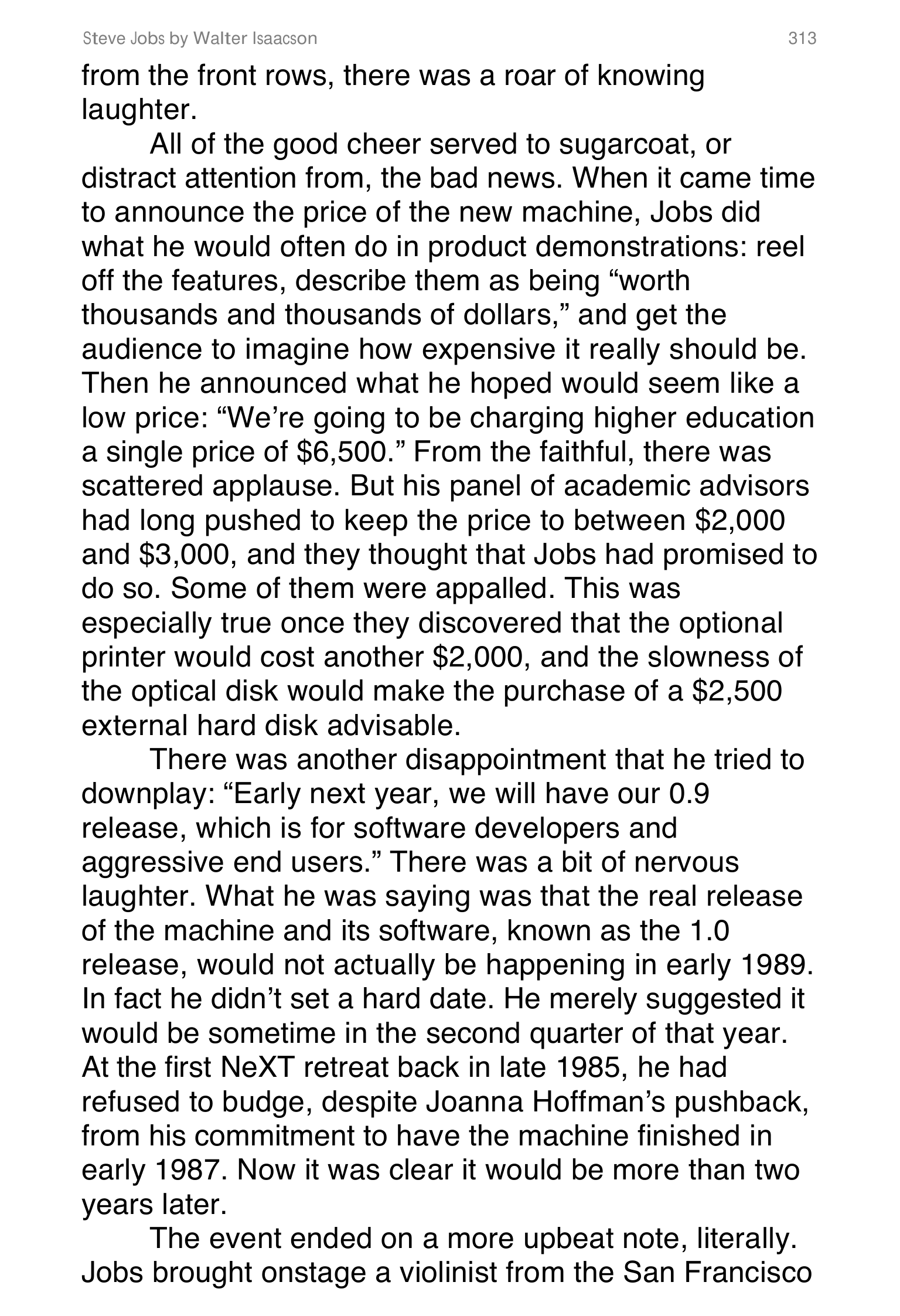 Apple Steve Jobs Biography by Walter Isaacson — page 331