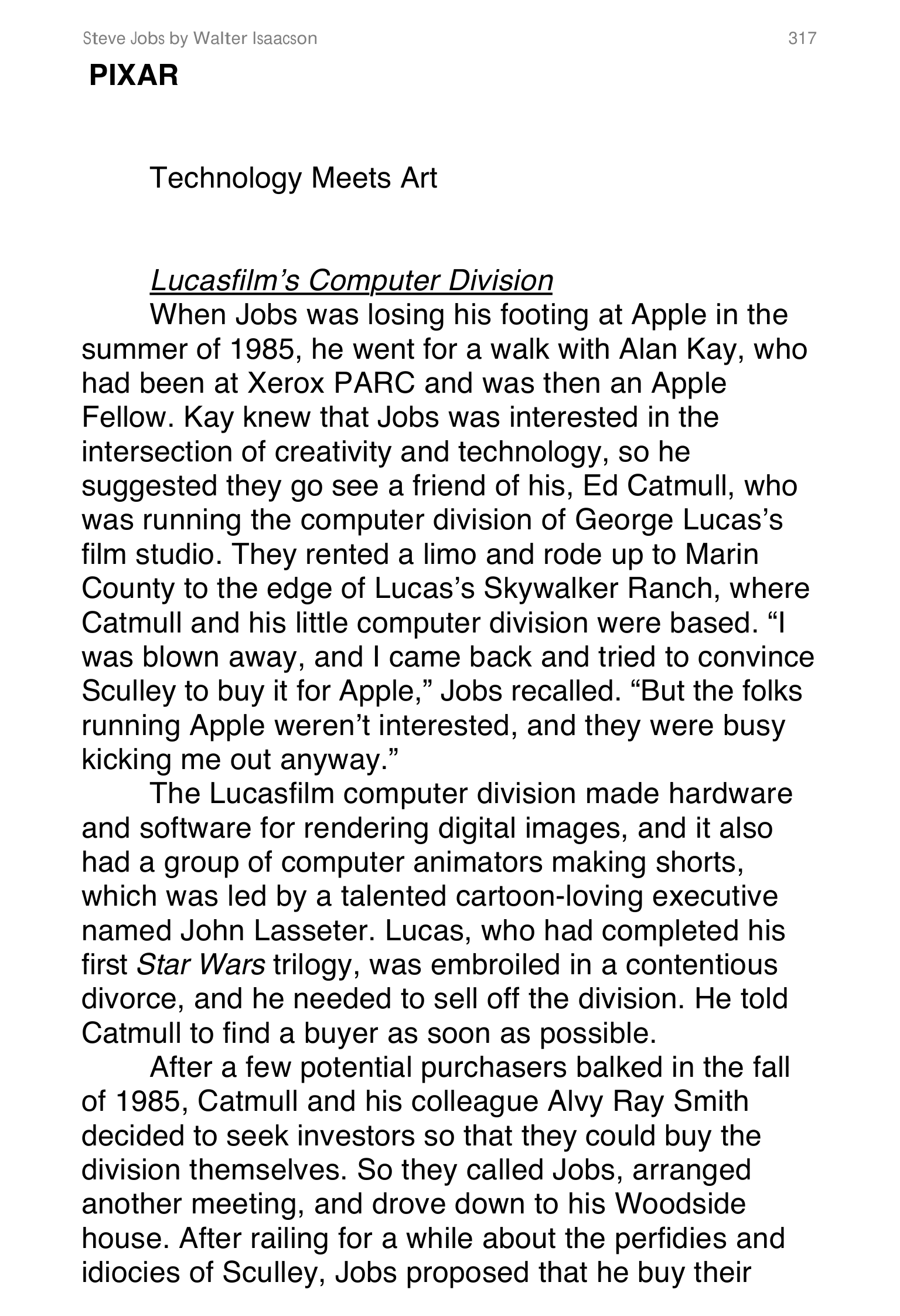Apple Steve Jobs Biography by Walter Isaacson — page 335