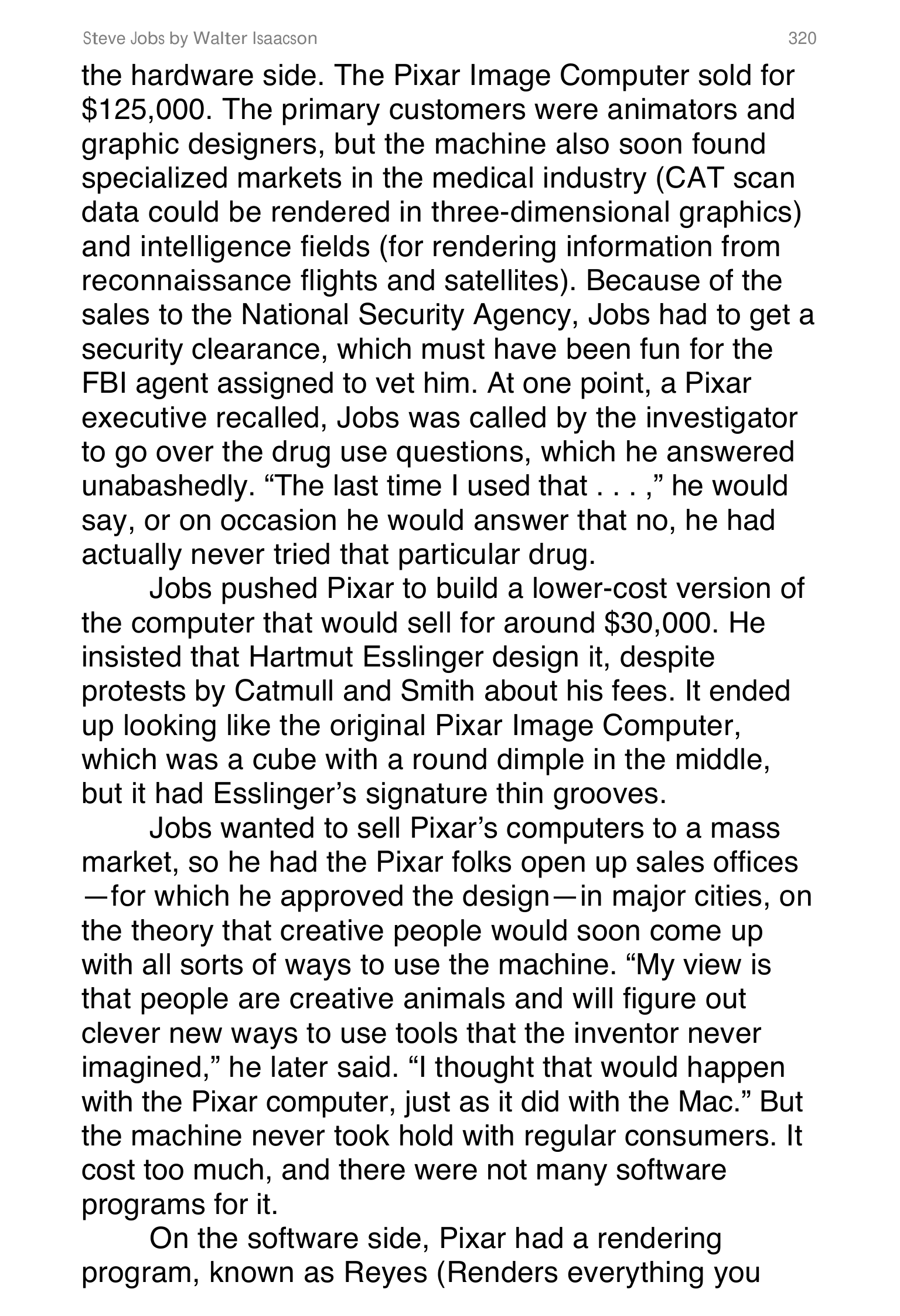 Apple Steve Jobs Biography by Walter Isaacson — page 338