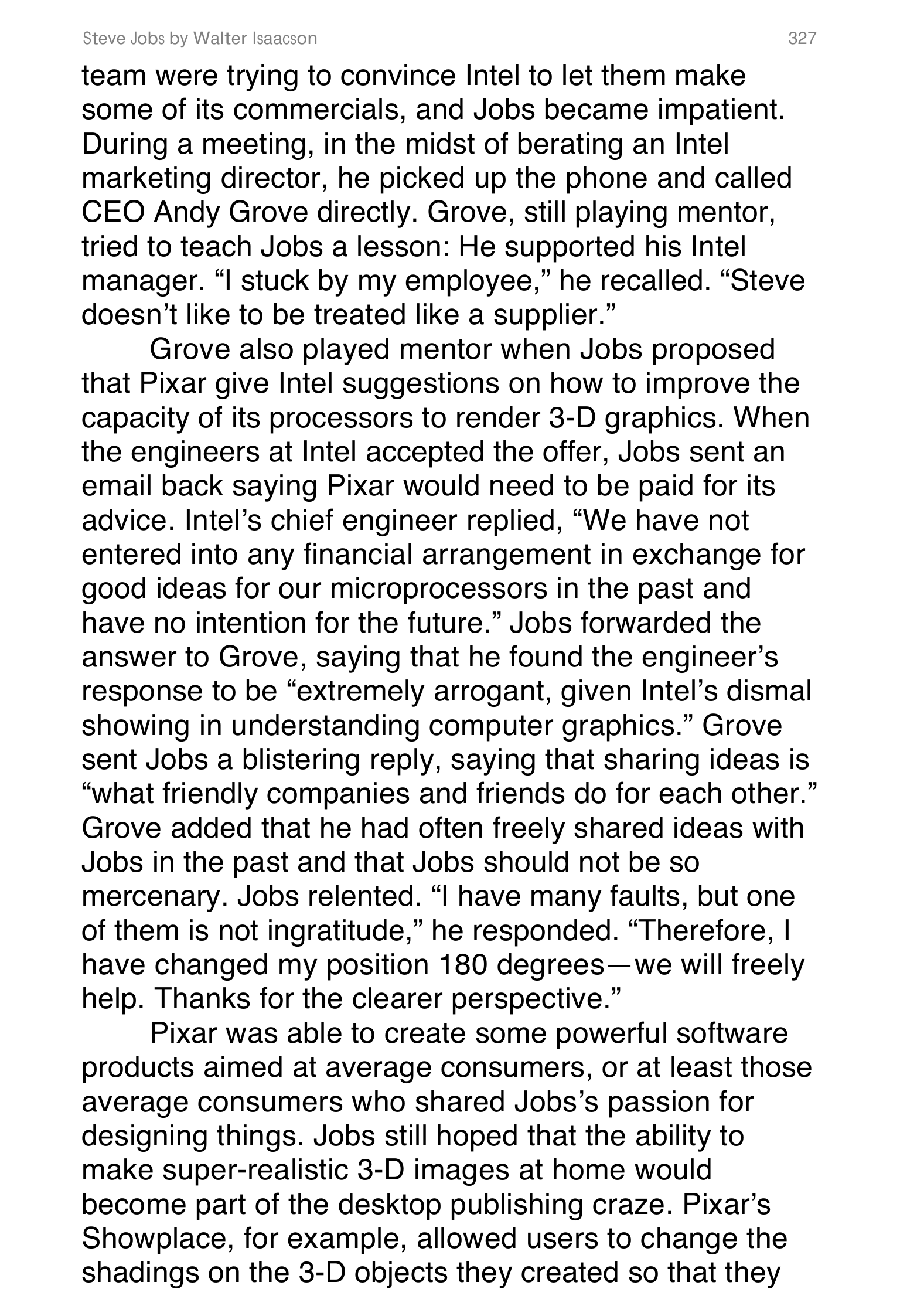 Apple Steve Jobs Biography by Walter Isaacson — page 345