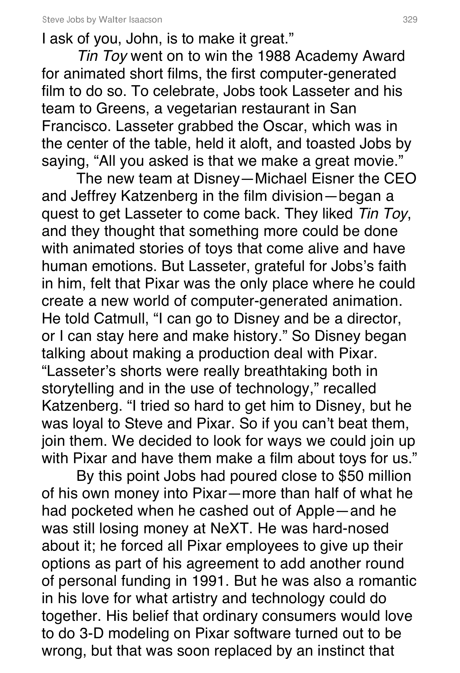 Apple Steve Jobs Biography by Walter Isaacson — page 347