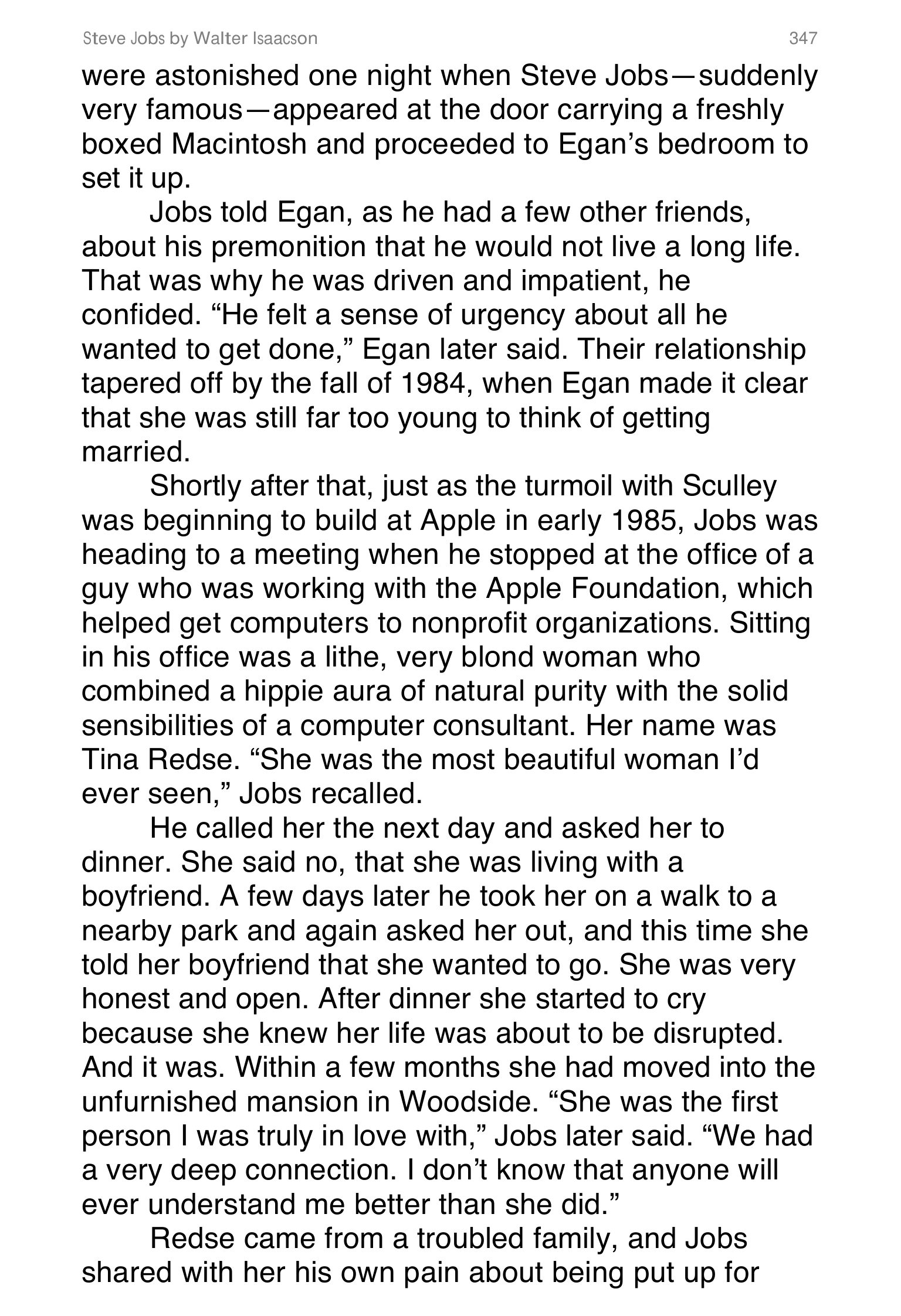 Apple Steve Jobs Biography by Walter Isaacson — page 365
