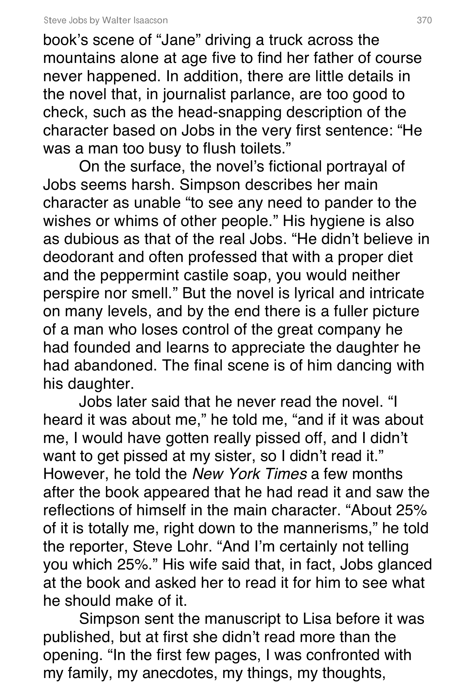 Apple Steve Jobs Biography by Walter Isaacson — page 388