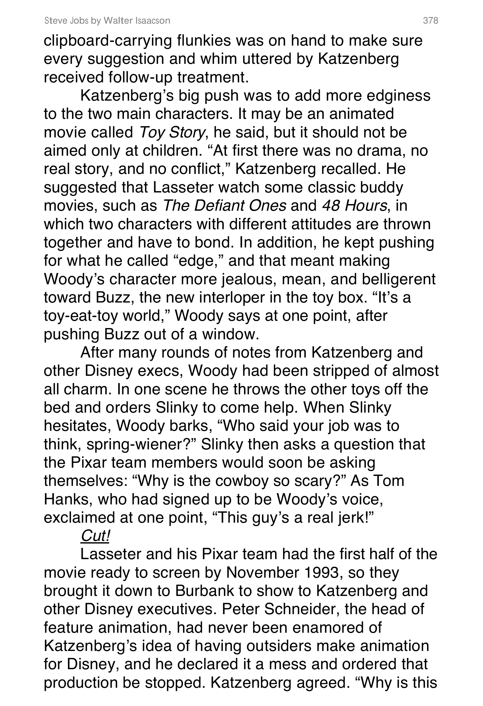 Apple Steve Jobs Biography by Walter Isaacson — page 396