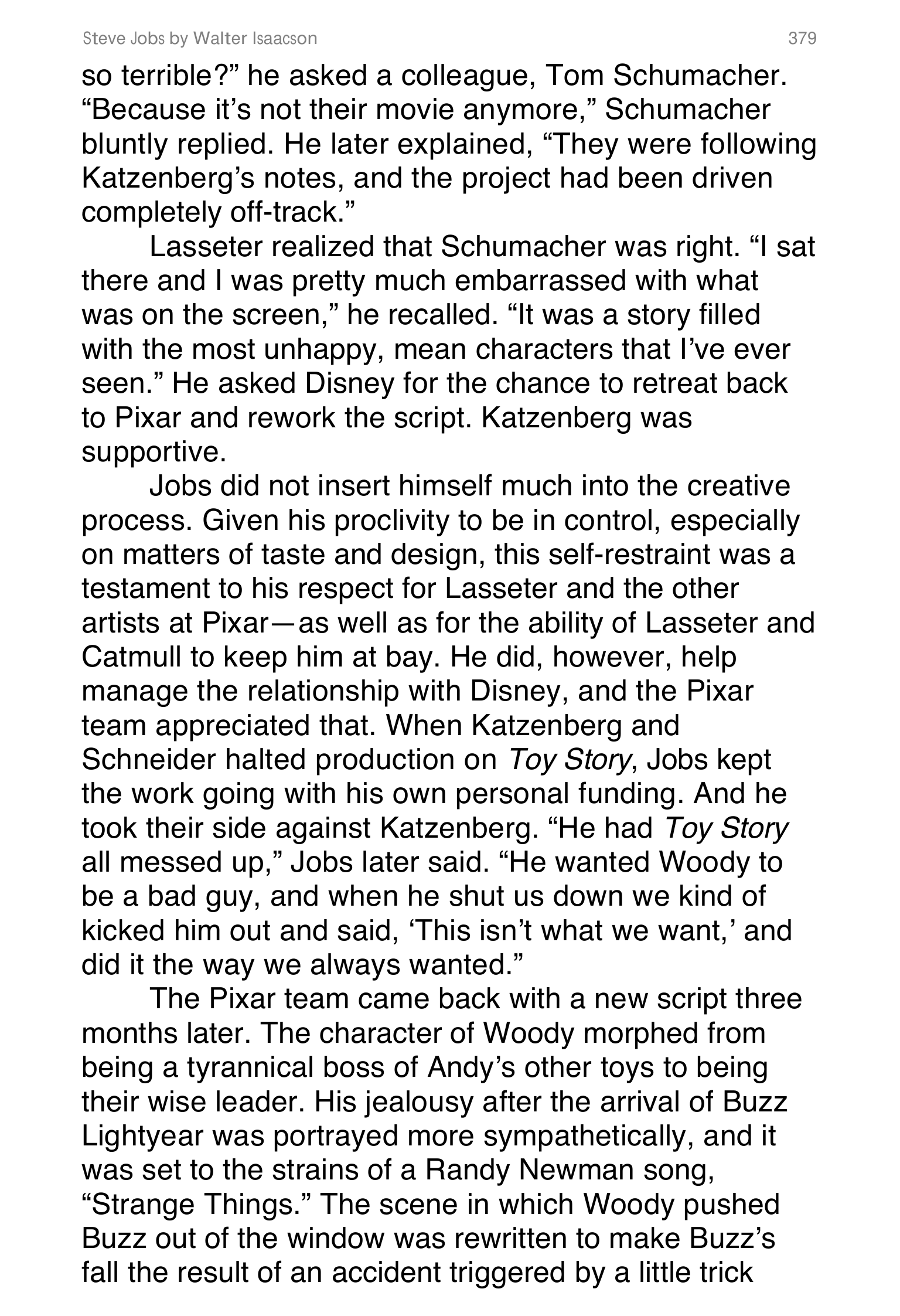 Apple Steve Jobs Biography by Walter Isaacson — page 397