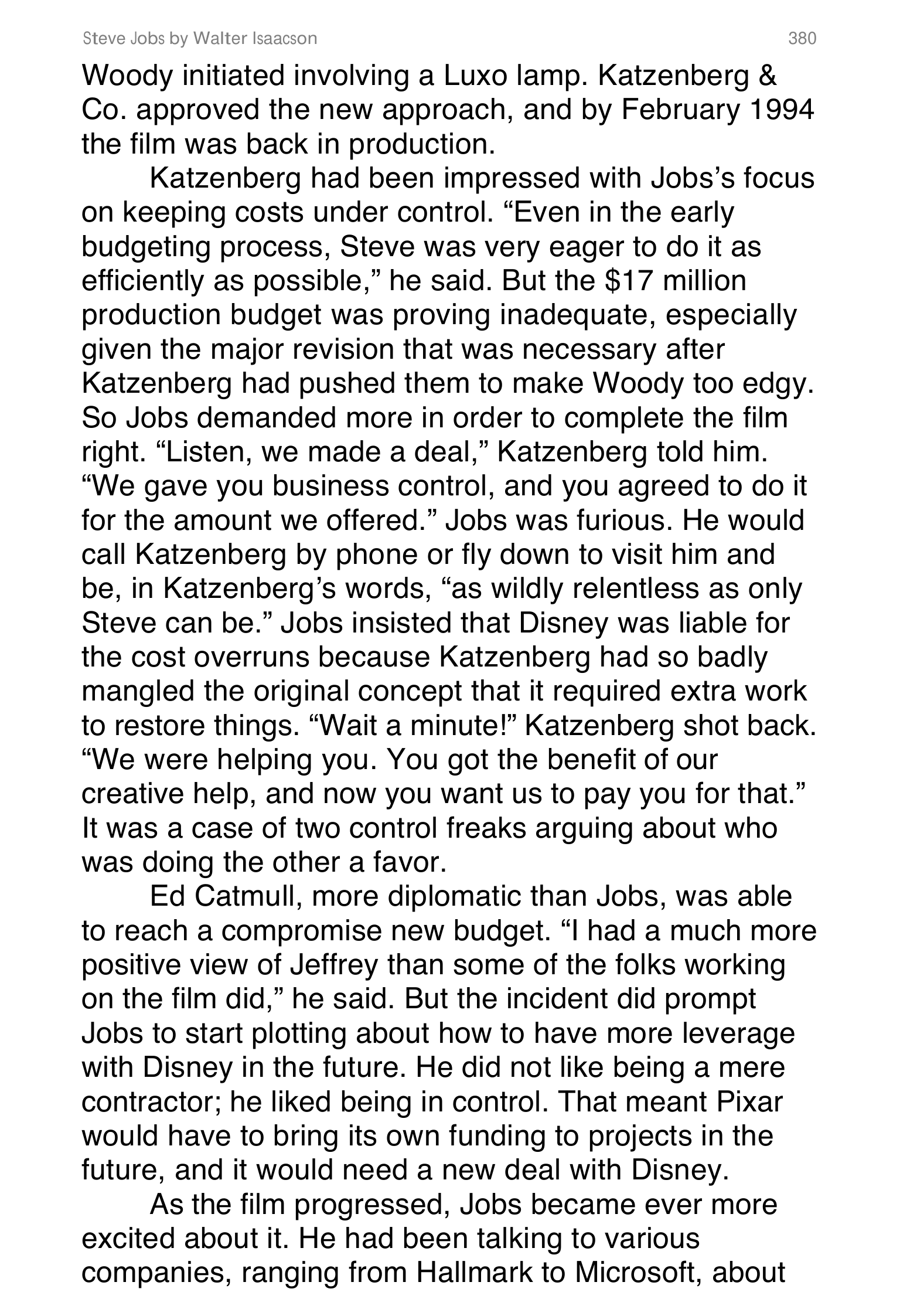 Apple Steve Jobs Biography by Walter Isaacson — page 398