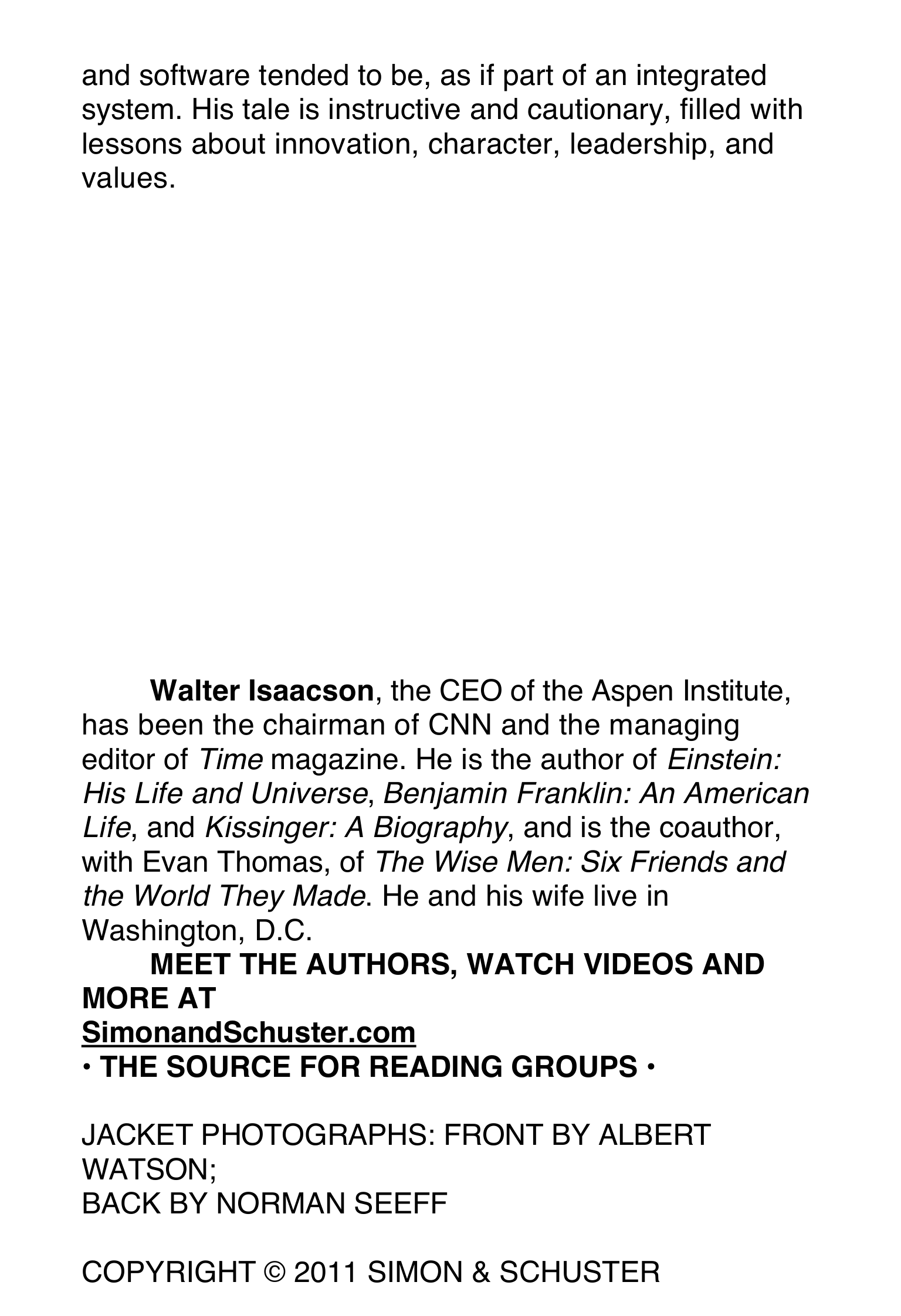 Apple Steve Jobs Biography by Walter Isaacson — page 4