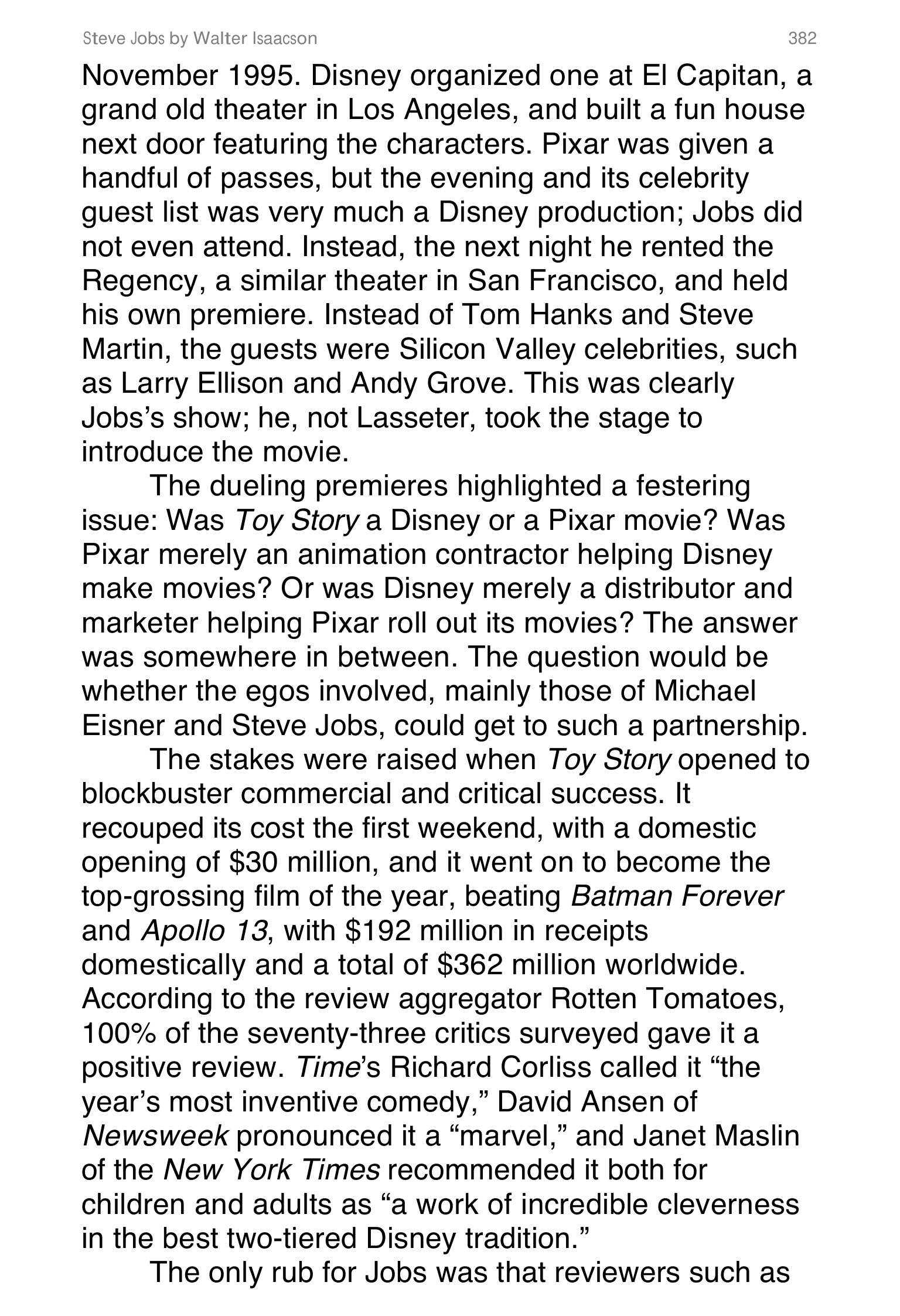Apple Steve Jobs Biography by Walter Isaacson — page 400