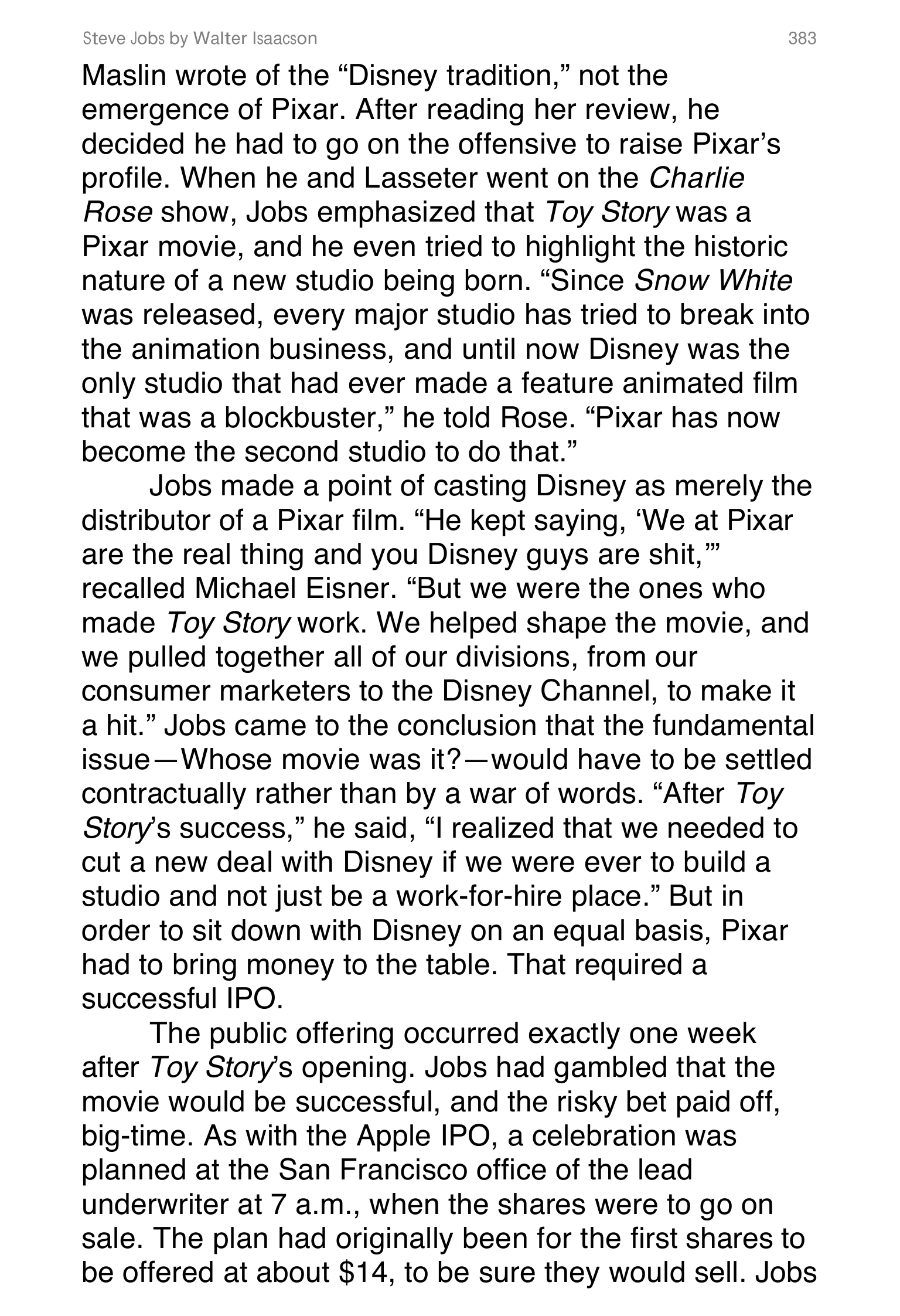 Apple Steve Jobs Biography by Walter Isaacson — page 401