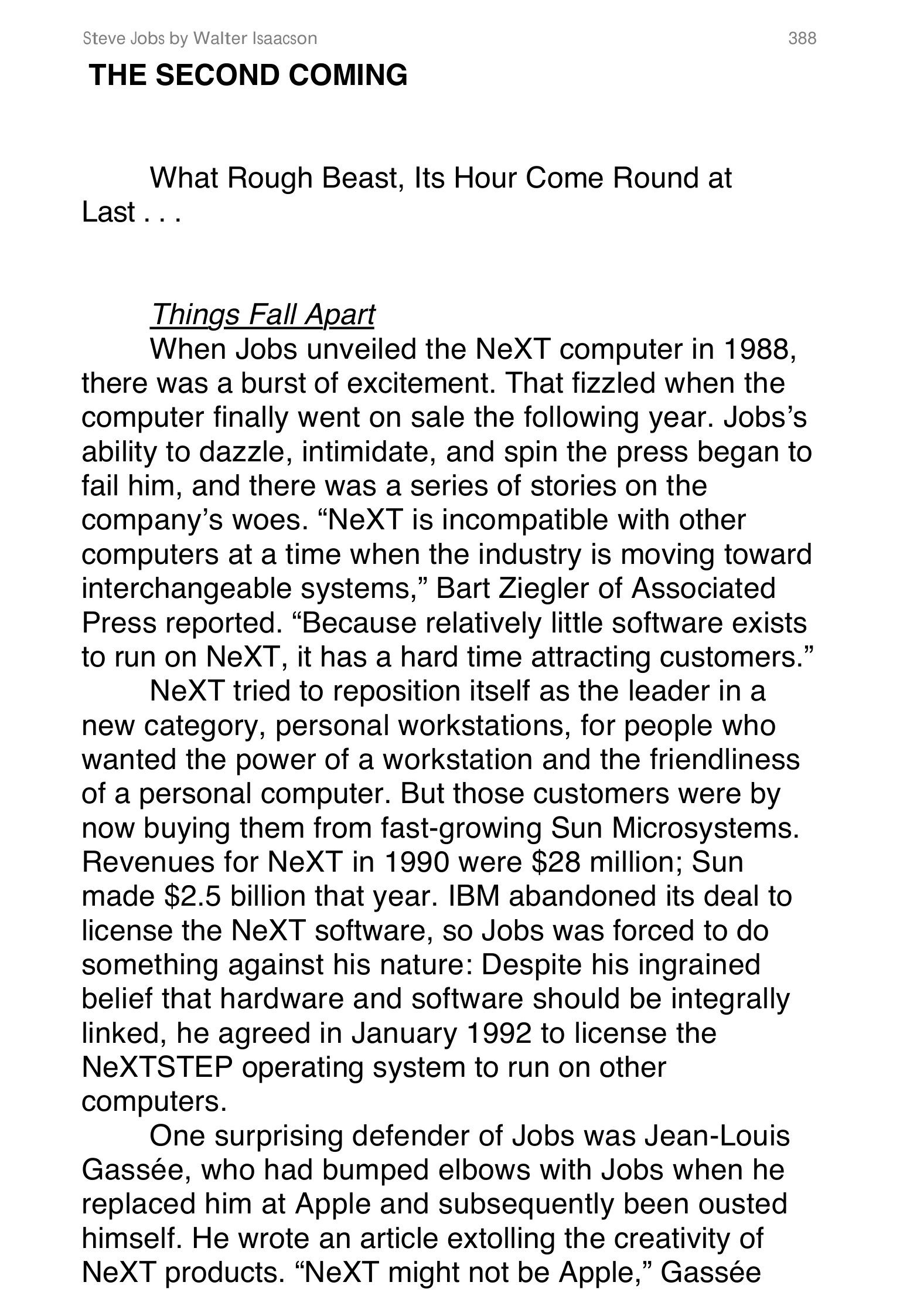 Apple Steve Jobs Biography by Walter Isaacson — page 406