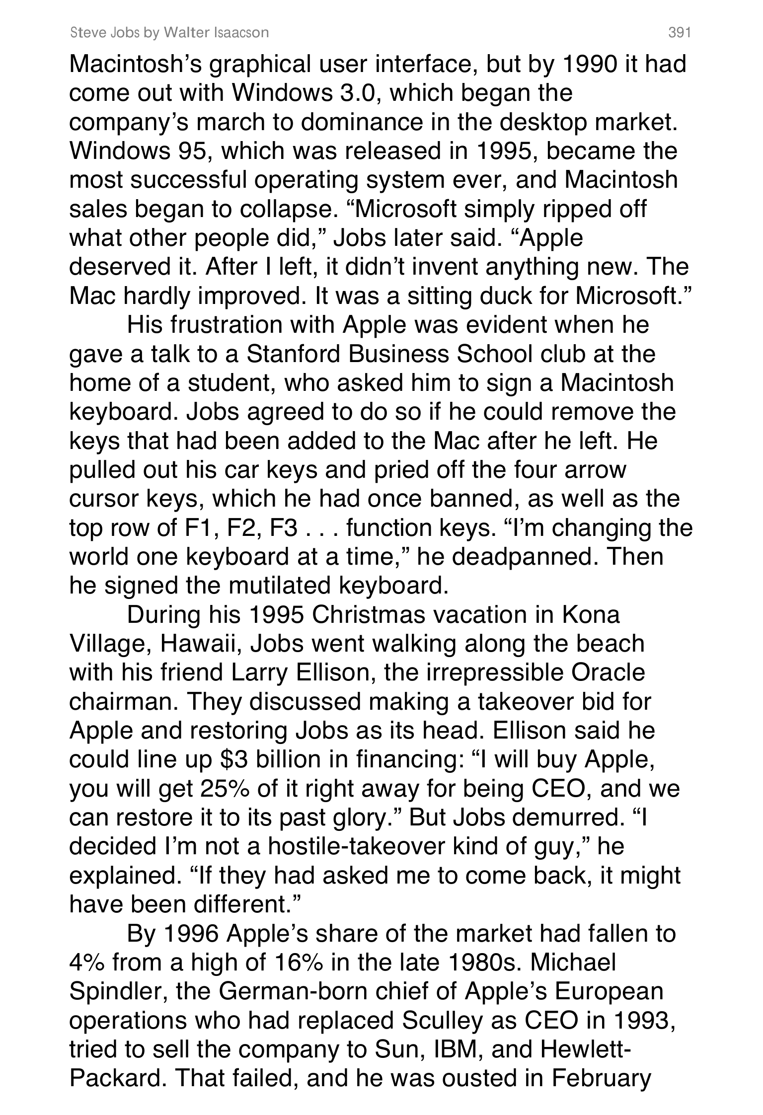 Apple Steve Jobs Biography by Walter Isaacson — page 409