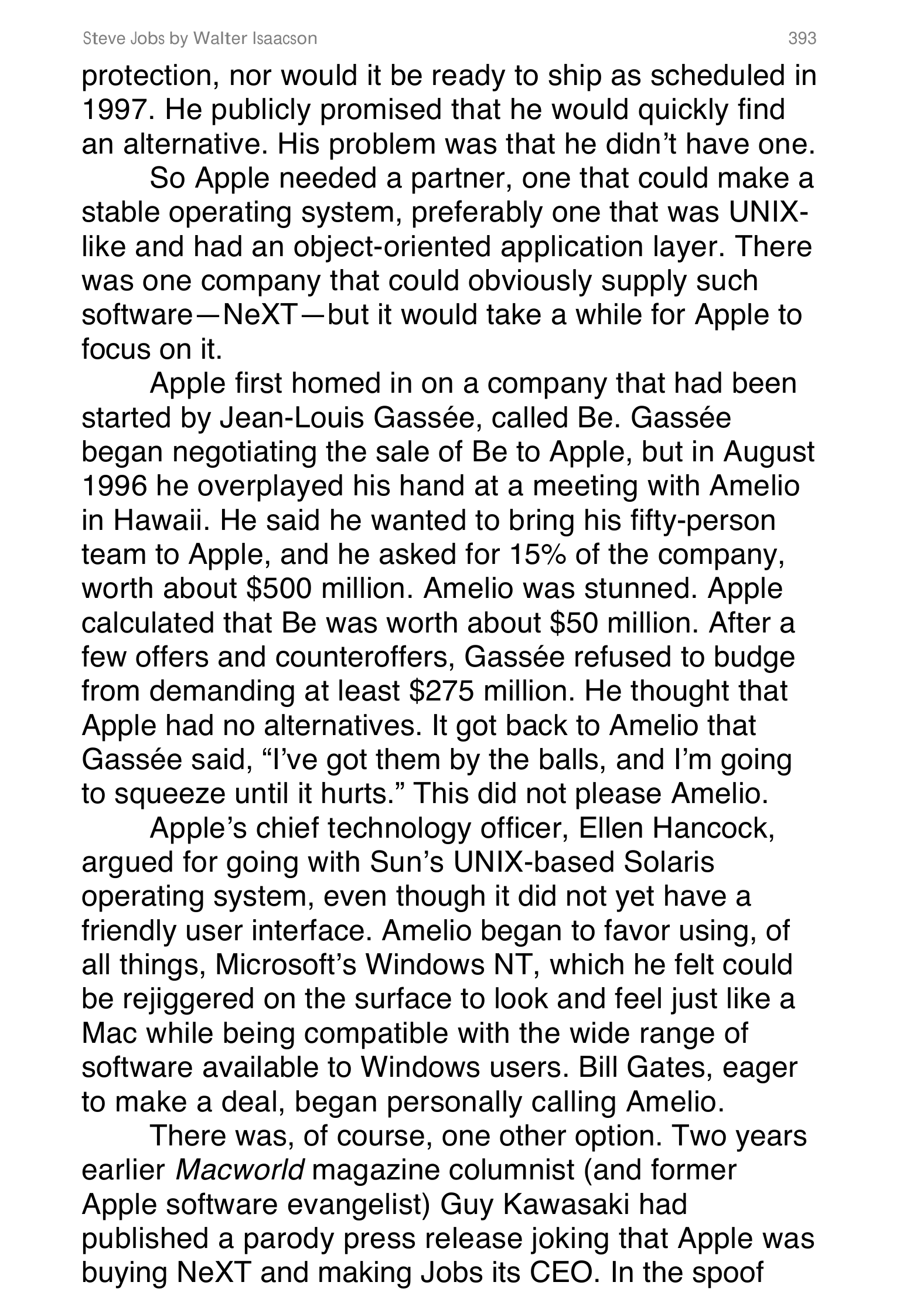 Apple Steve Jobs Biography by Walter Isaacson — page 411