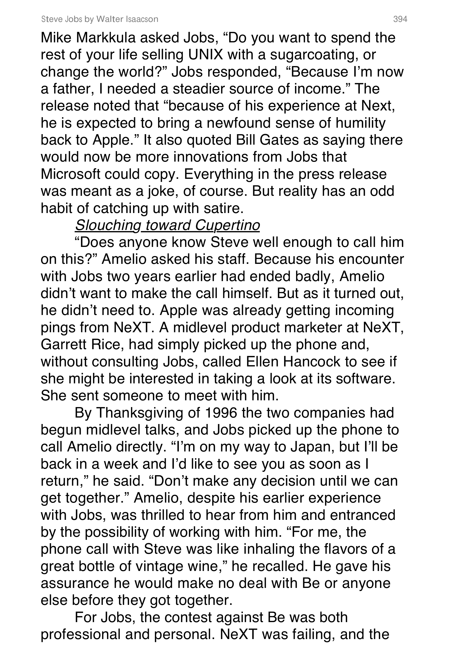Apple Steve Jobs Biography by Walter Isaacson — page 412
