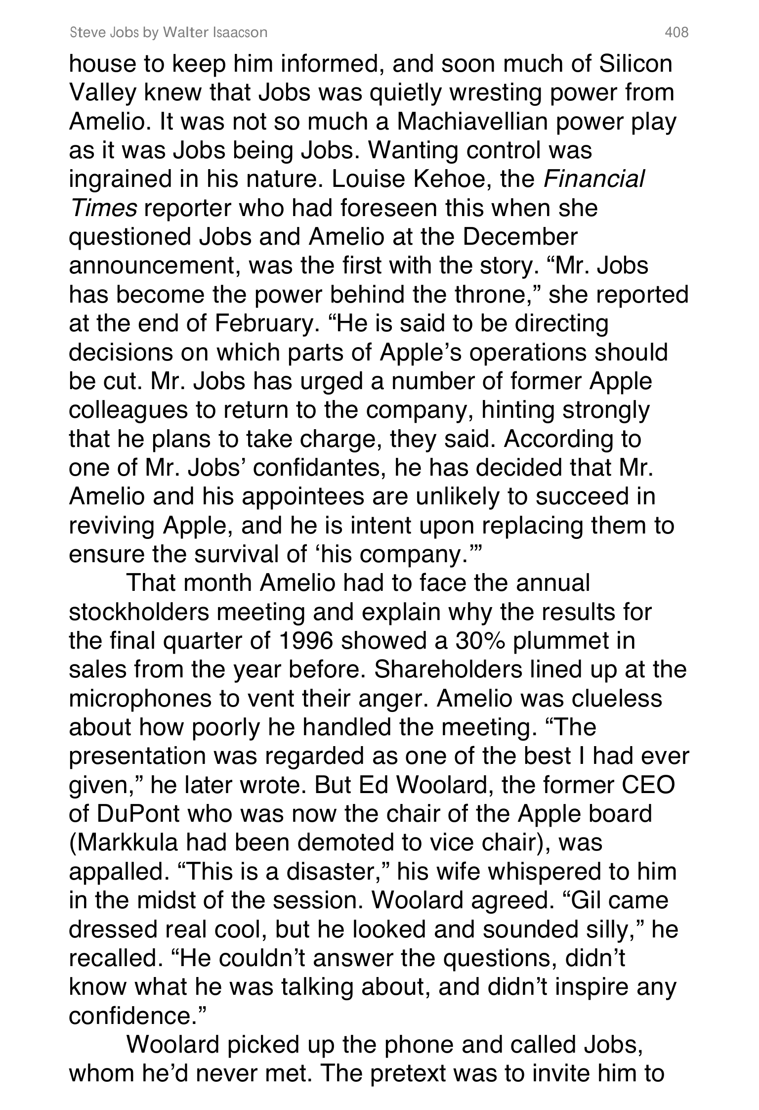 Apple Steve Jobs Biography by Walter Isaacson — page 426
