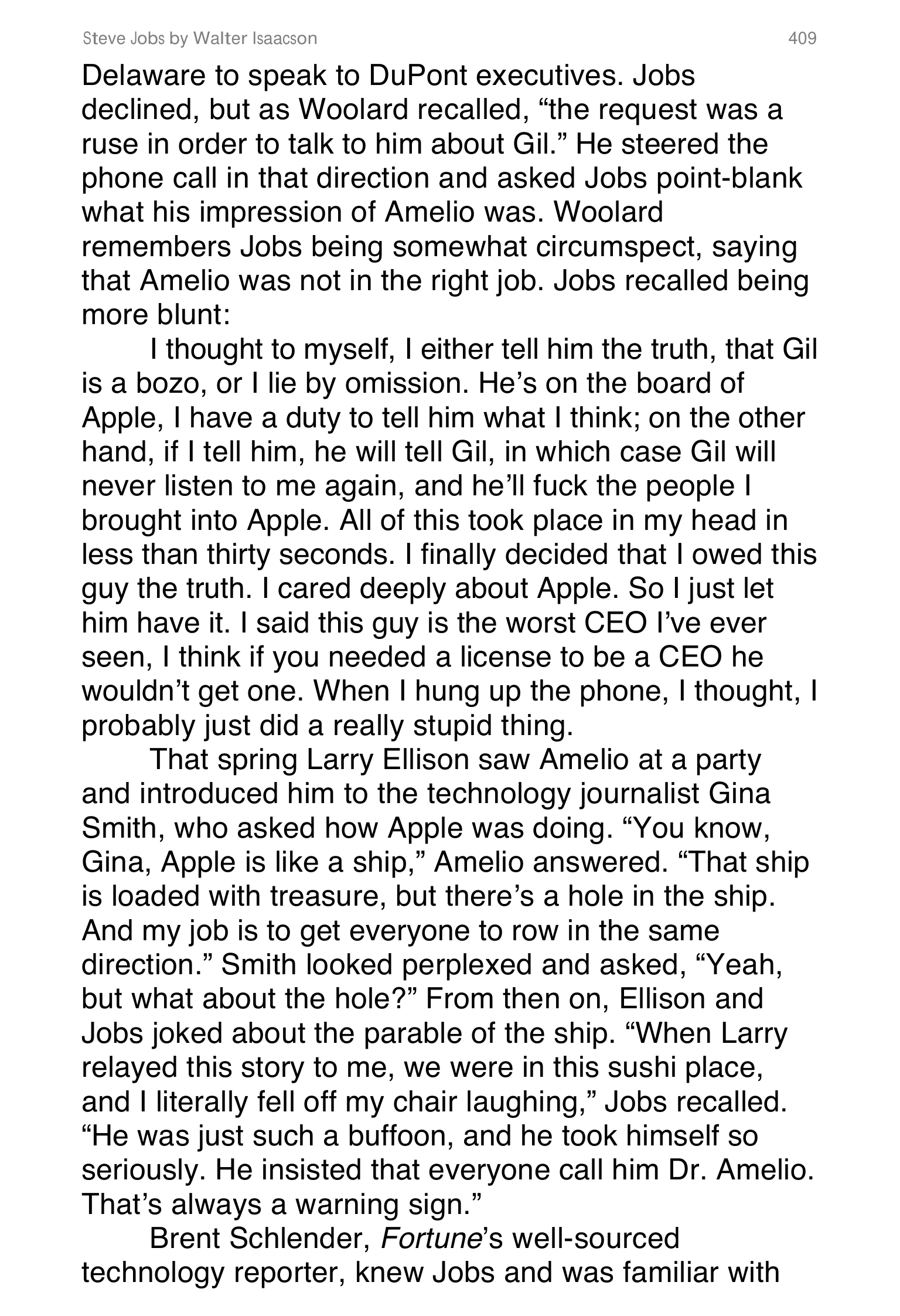 Apple Steve Jobs Biography by Walter Isaacson — page 427