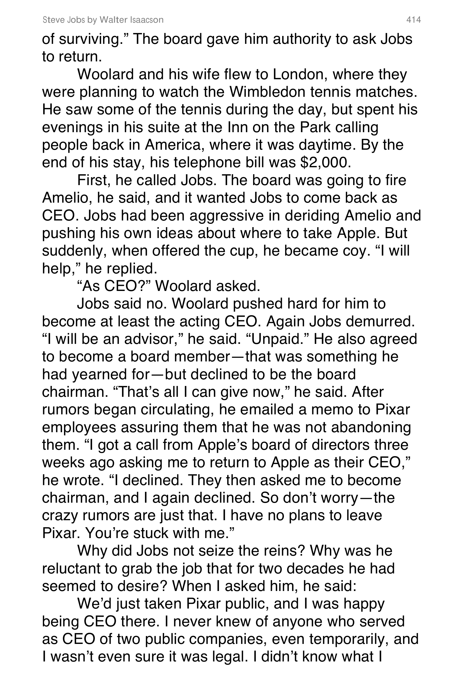 Apple Steve Jobs Biography by Walter Isaacson — page 432