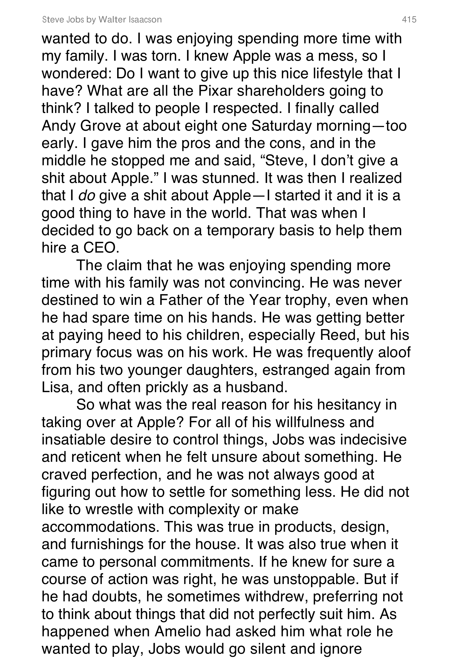 Apple Steve Jobs Biography by Walter Isaacson — page 433