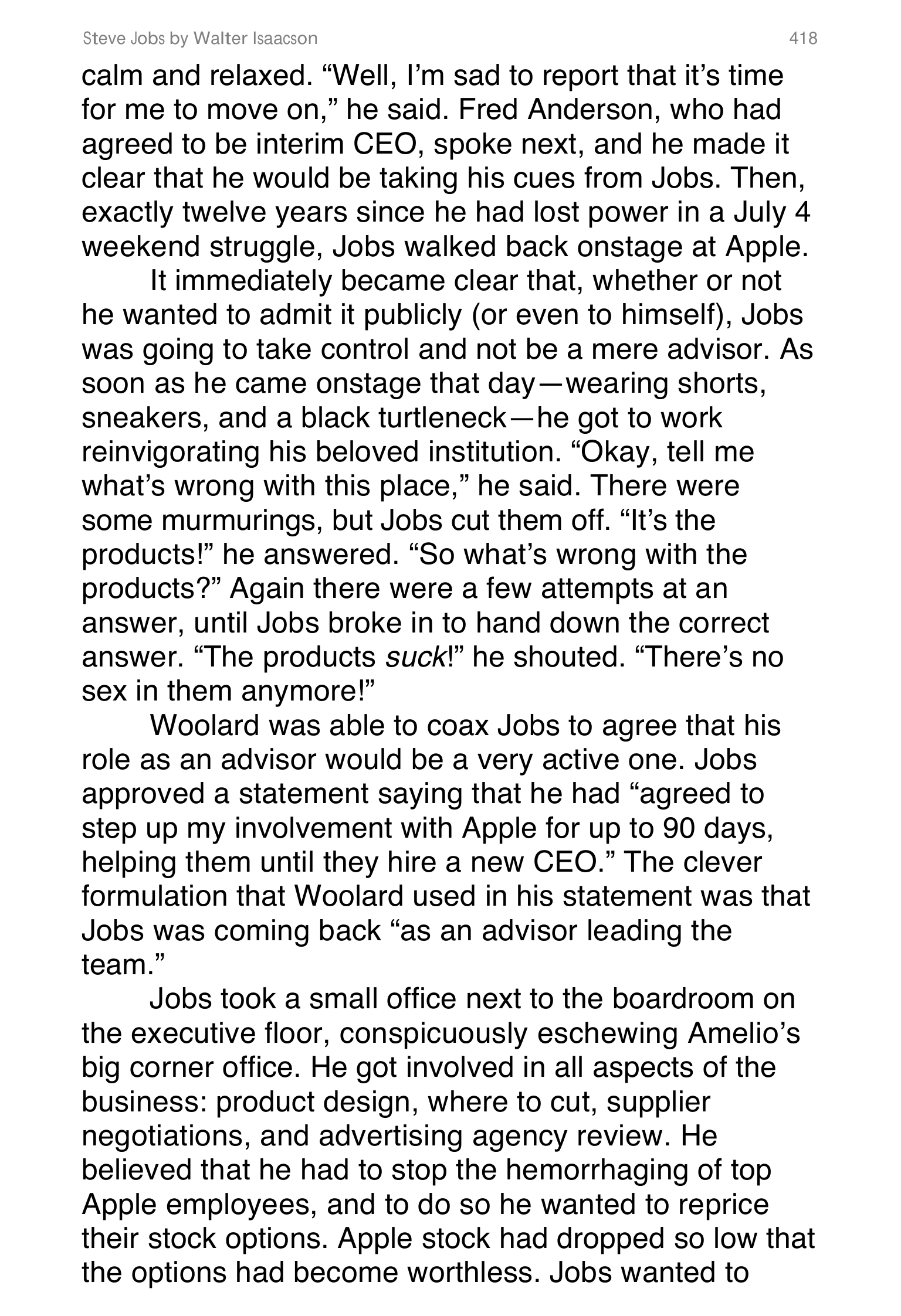 Apple Steve Jobs Biography by Walter Isaacson — page 436