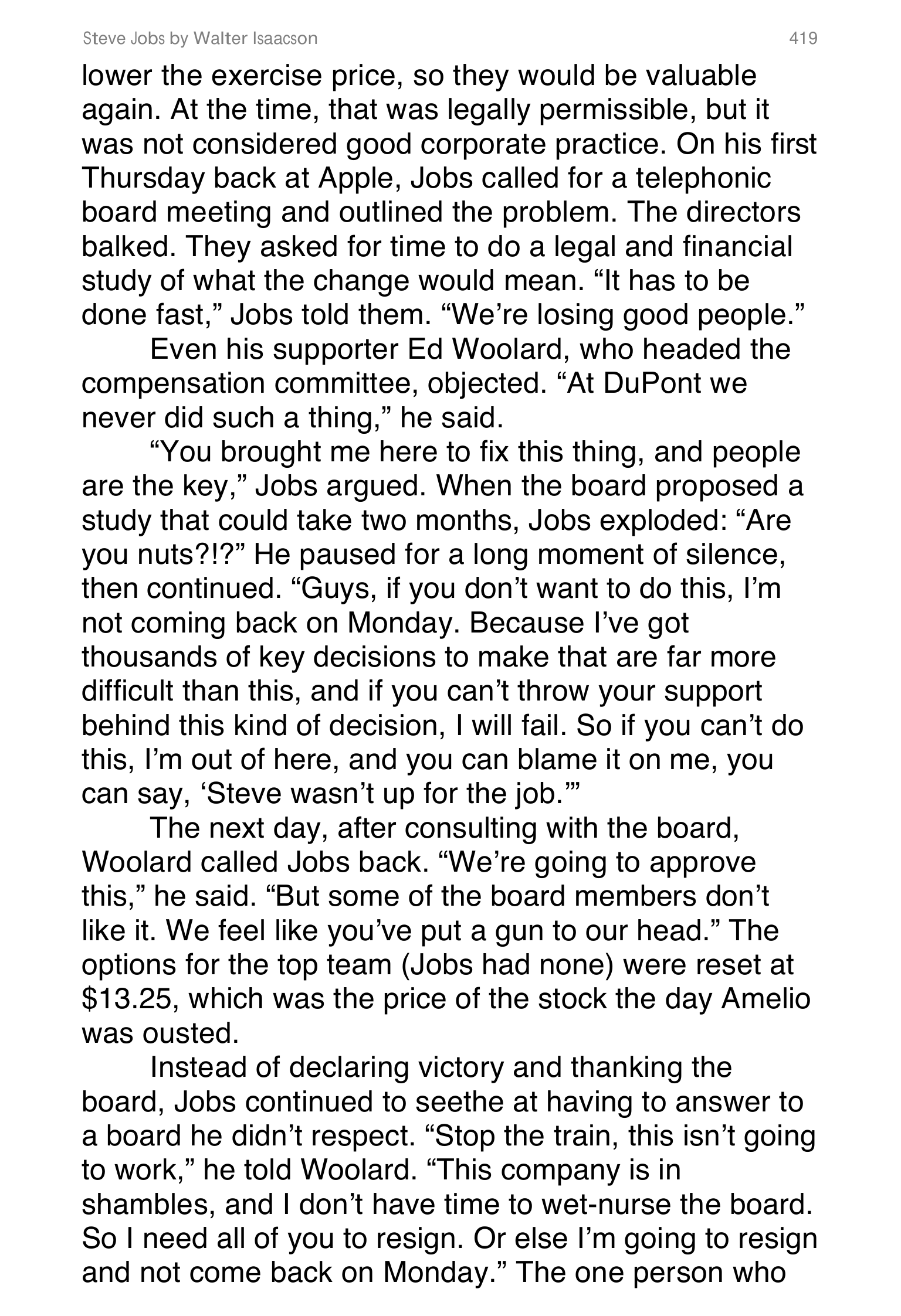 Apple Steve Jobs Biography by Walter Isaacson — page 437