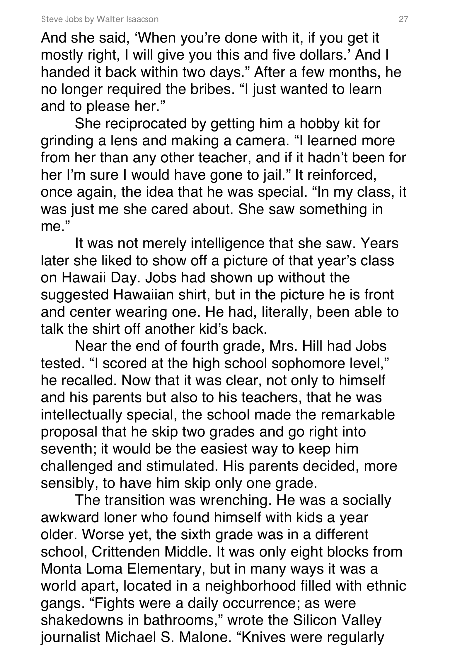 Apple Steve Jobs Biography by Walter Isaacson — page 45
