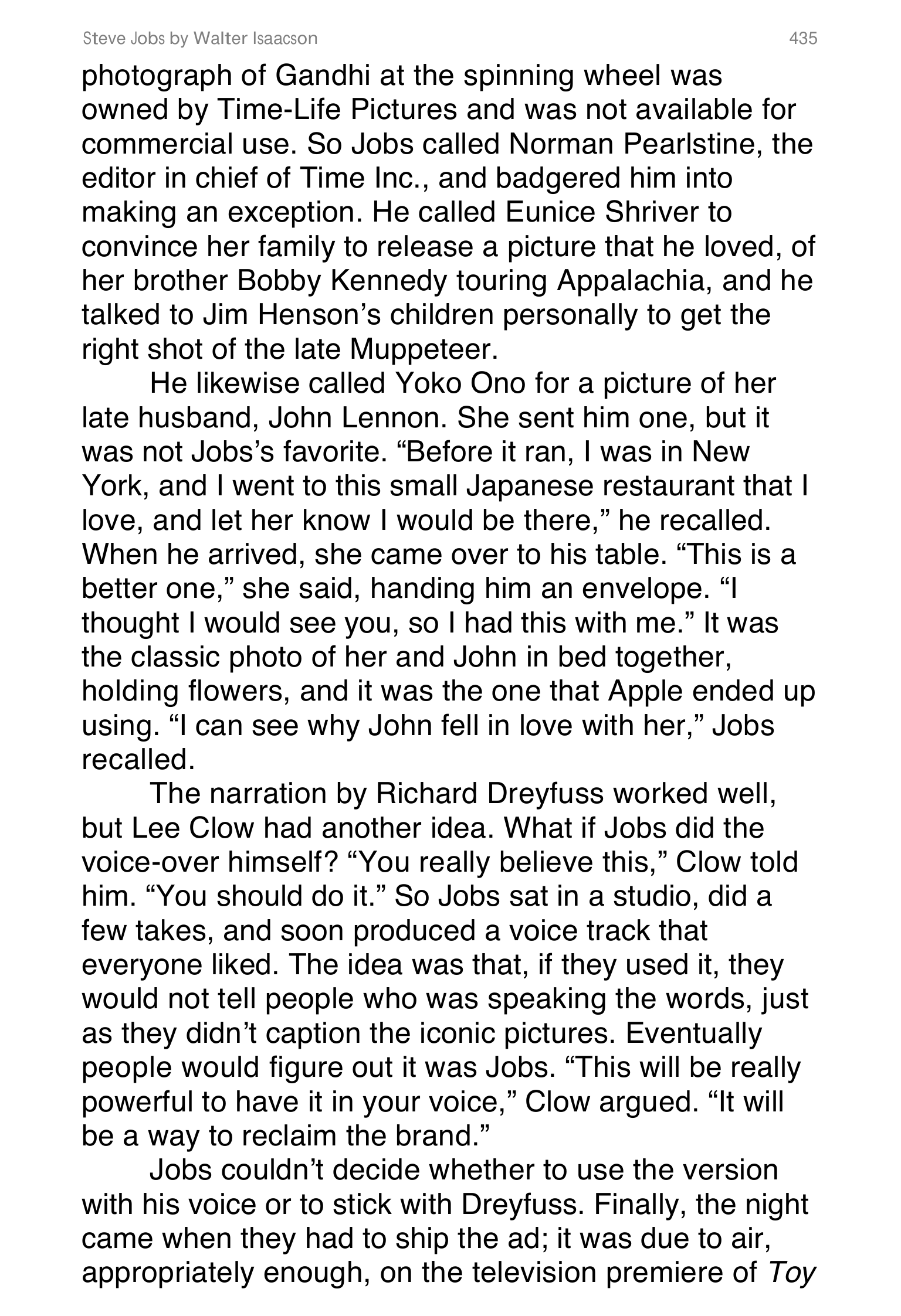 Apple Steve Jobs Biography by Walter Isaacson — page 453