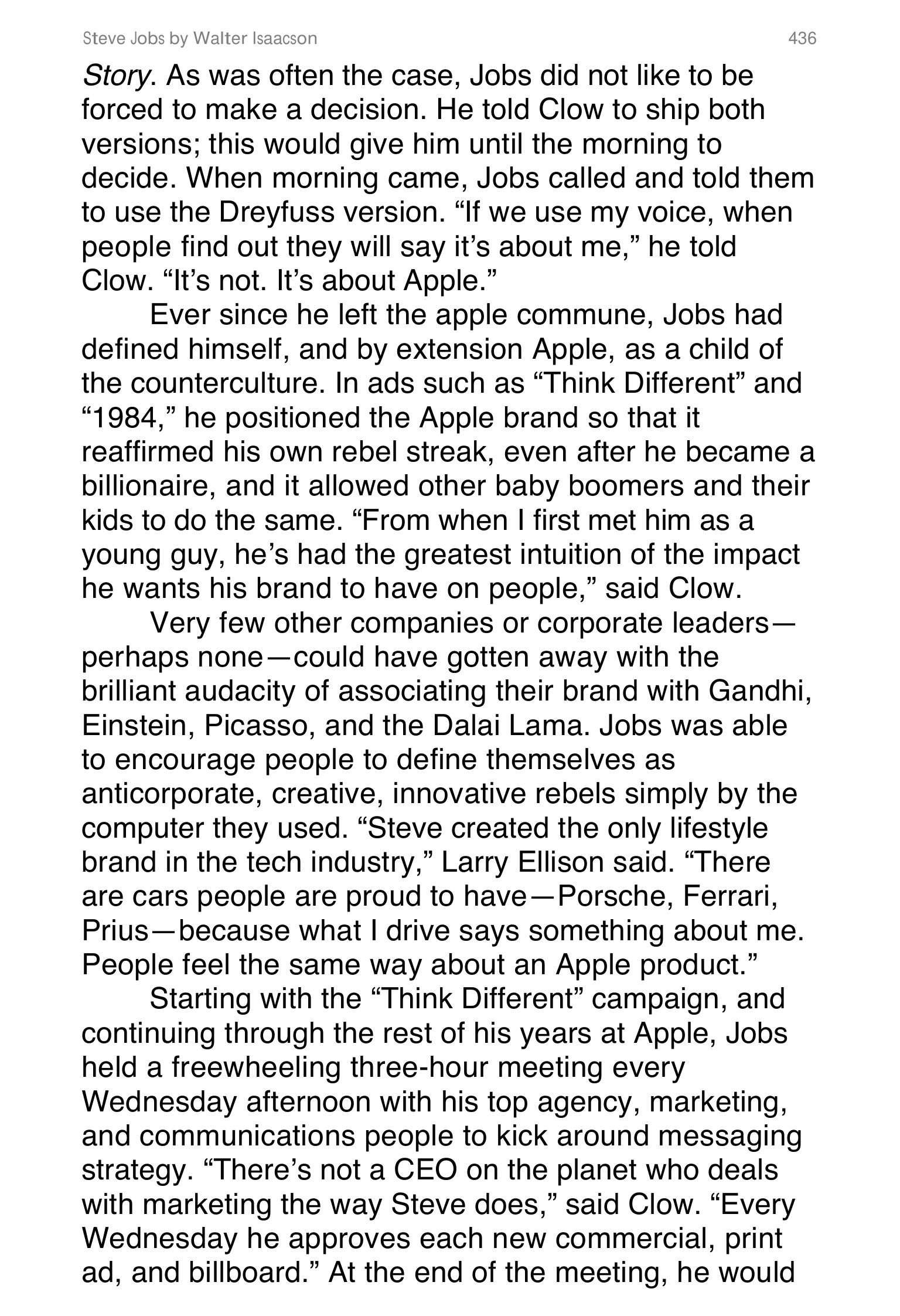 Apple Steve Jobs Biography by Walter Isaacson — page 454