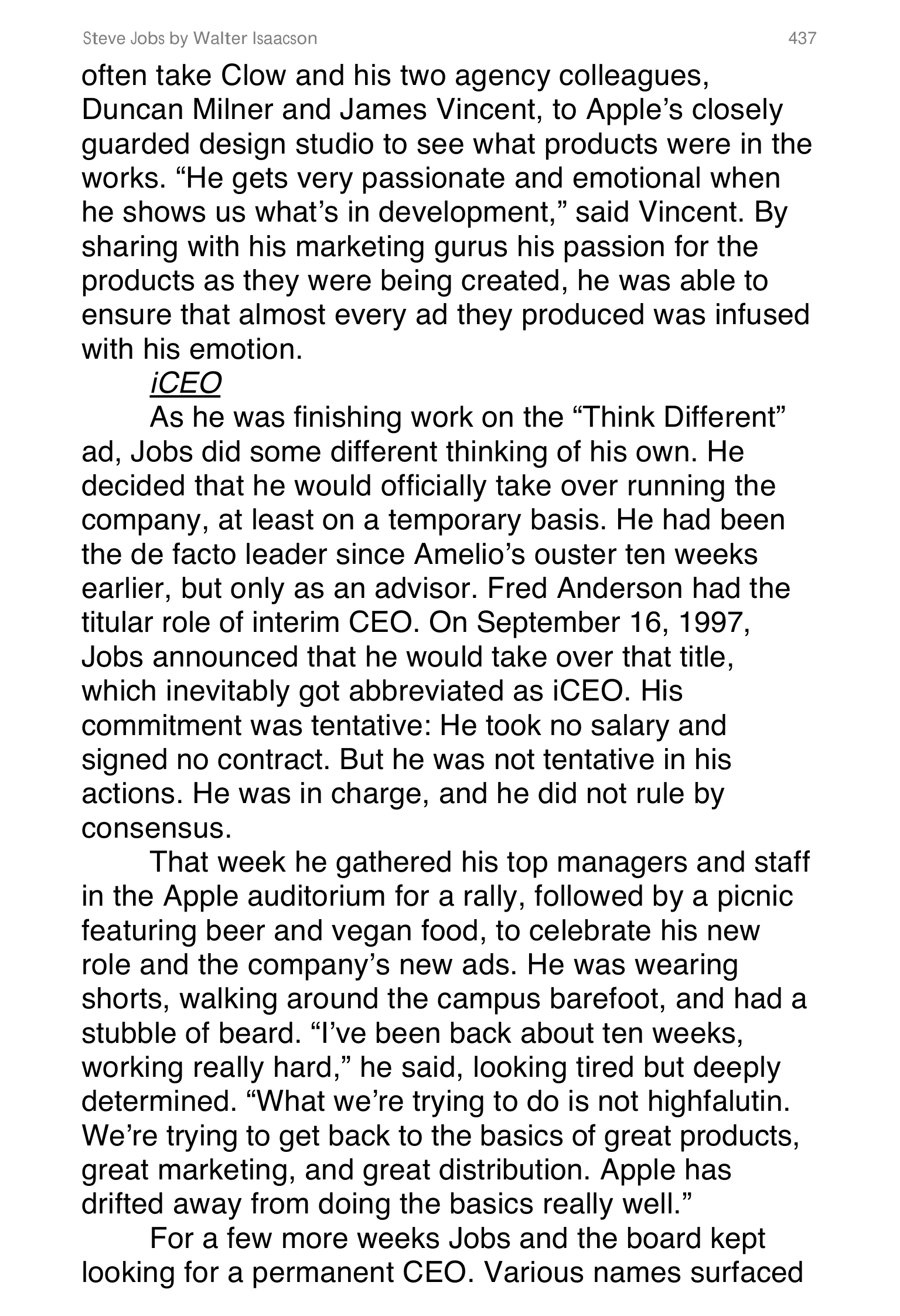 Apple Steve Jobs Biography by Walter Isaacson — page 455