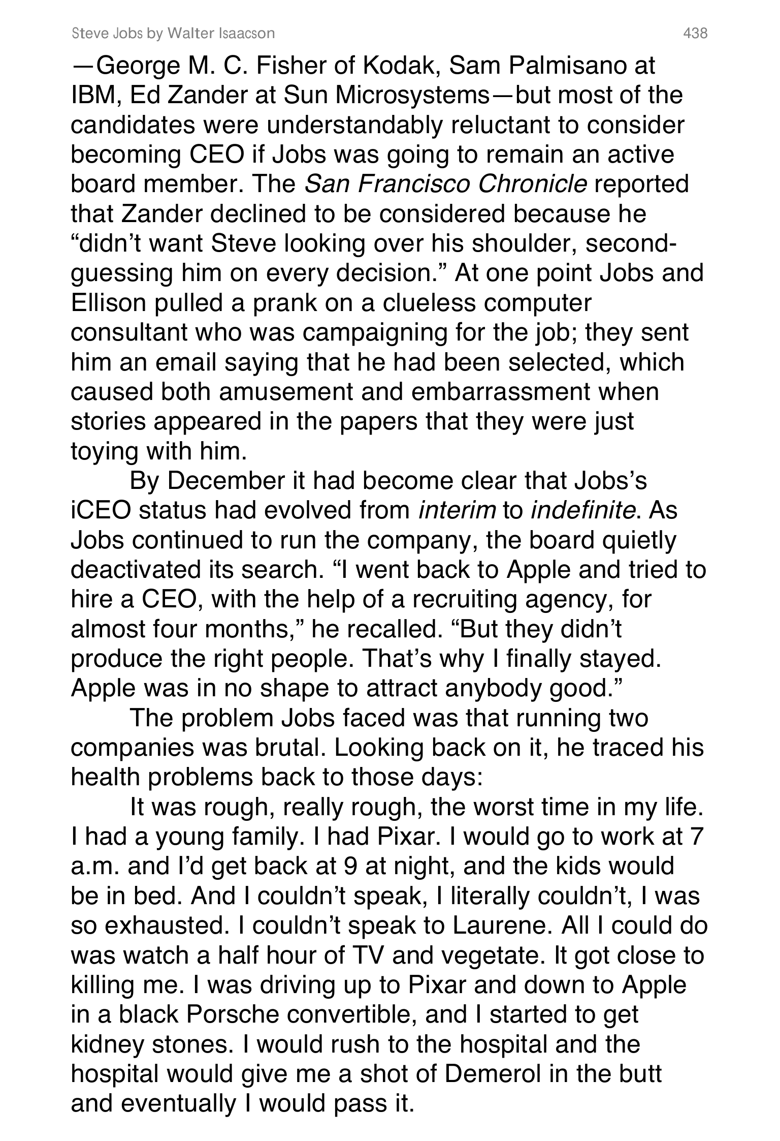 Apple Steve Jobs Biography by Walter Isaacson — page 456