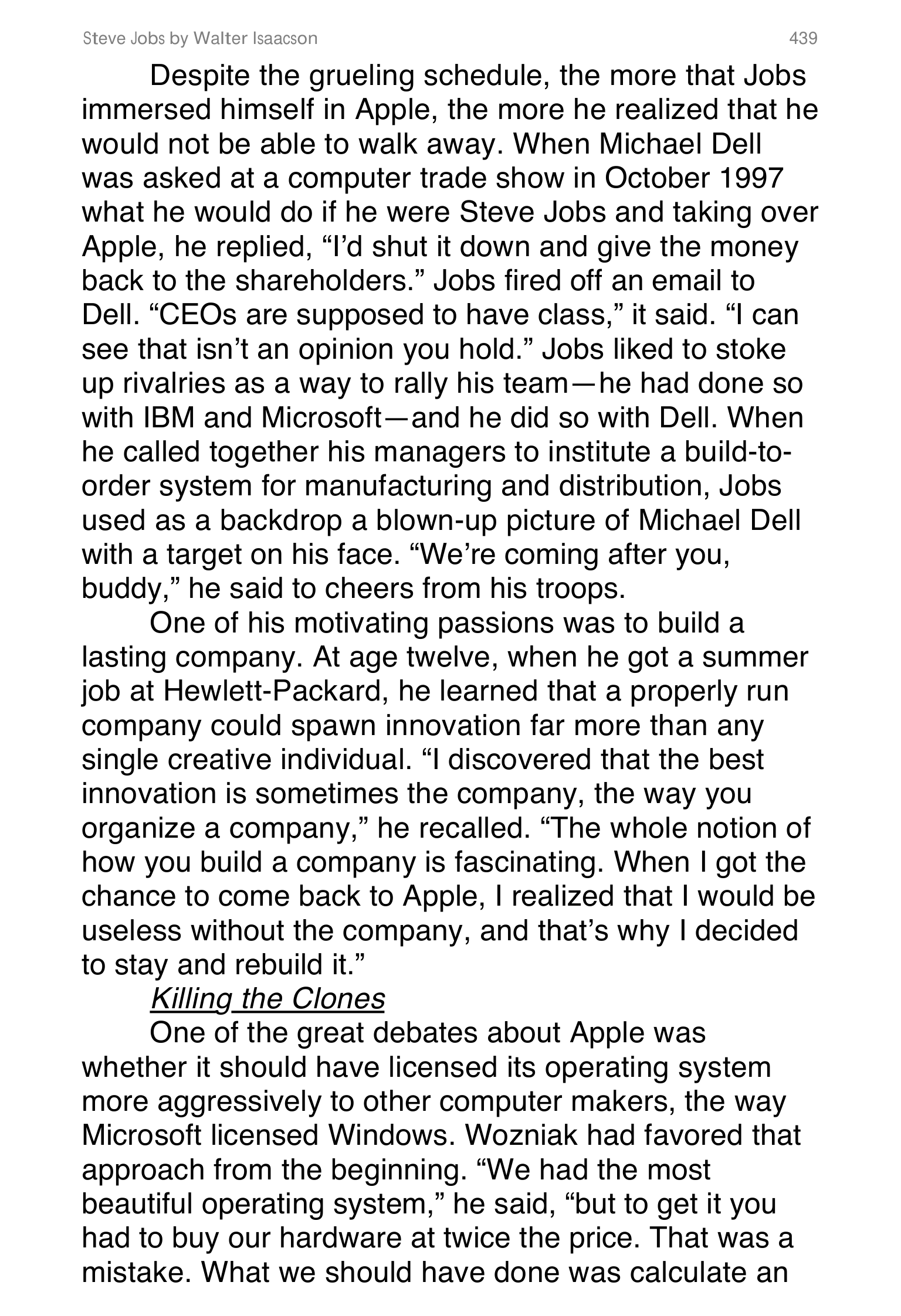 Apple Steve Jobs Biography by Walter Isaacson — page 457