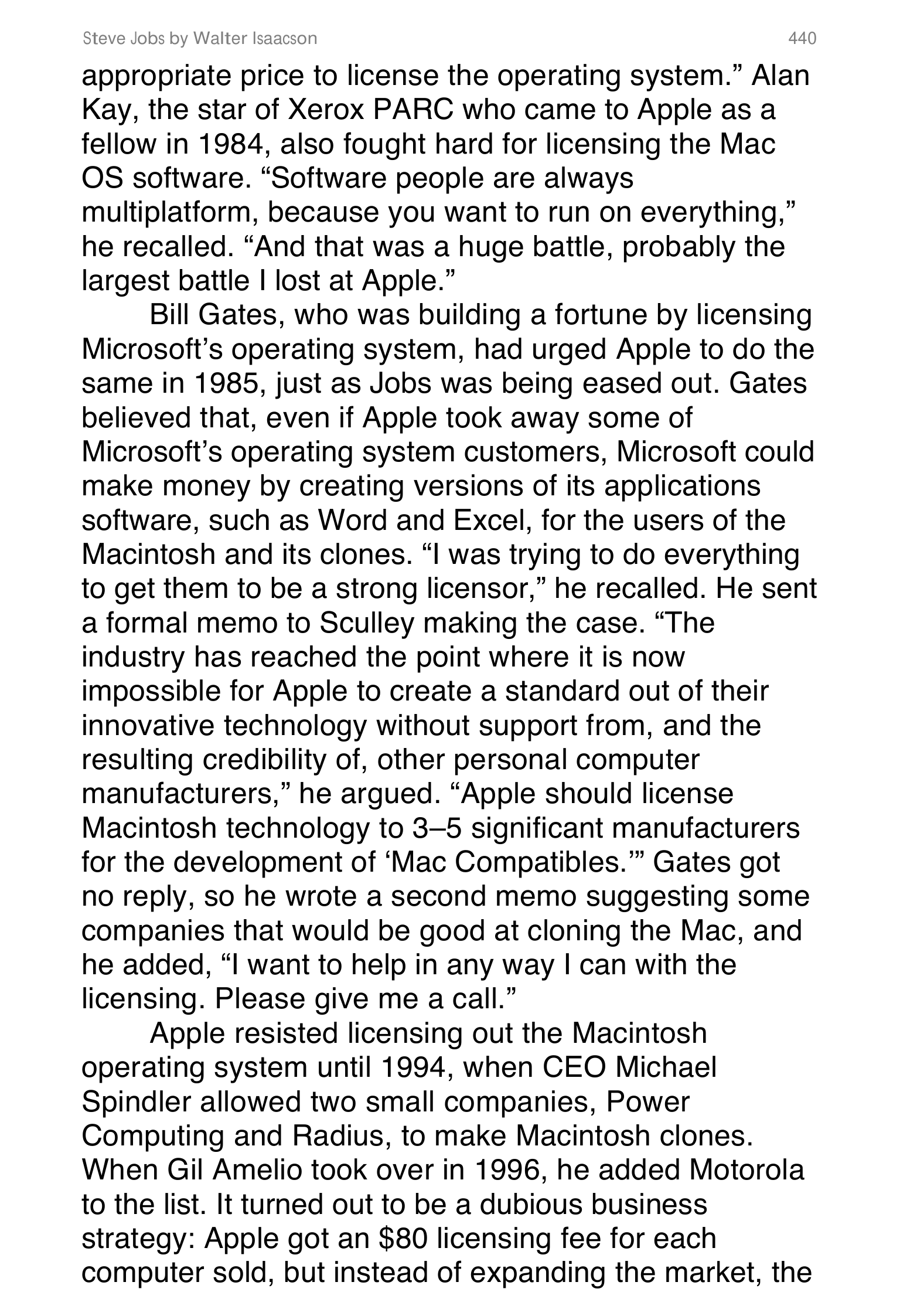 Apple Steve Jobs Biography by Walter Isaacson — page 458