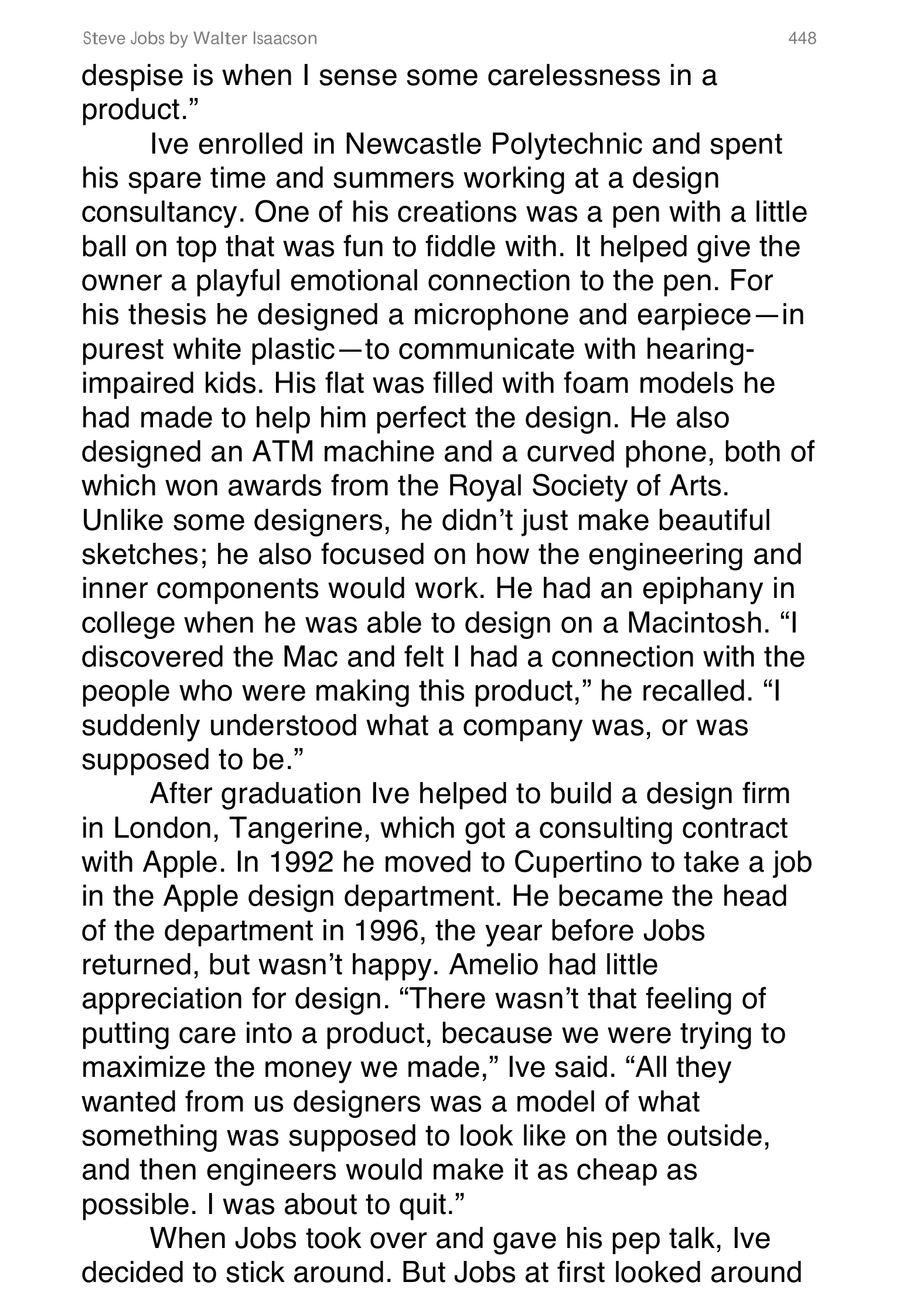 Apple Steve Jobs Biography by Walter Isaacson — page 466